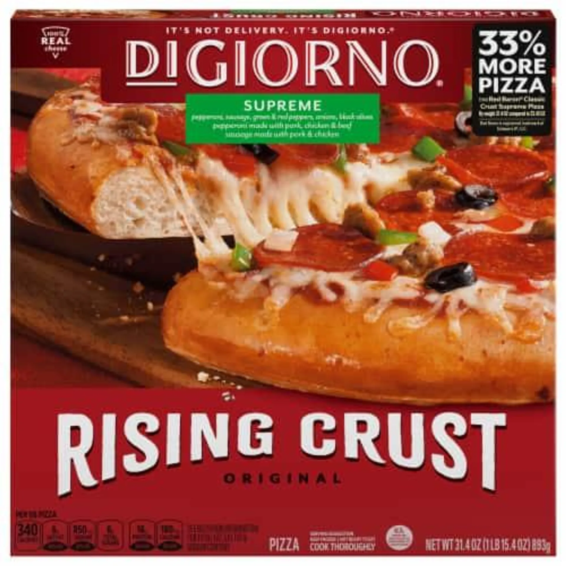 DiGiorno Supreme Rising Crust Frozen Pizza