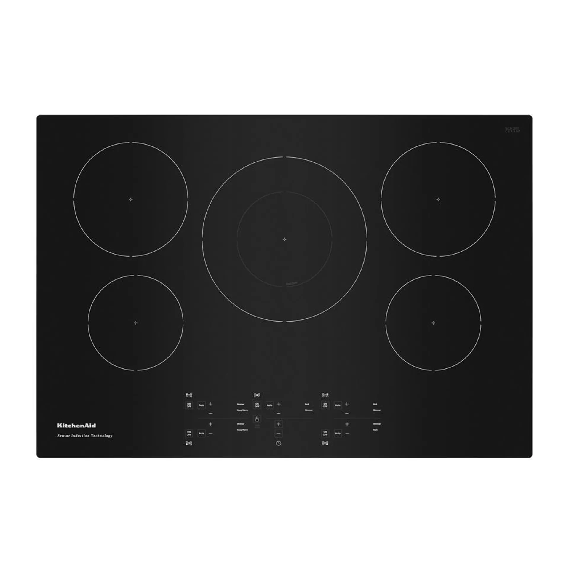 KitchenAid® 30" Black Induction Cooktop (Smooth Top)