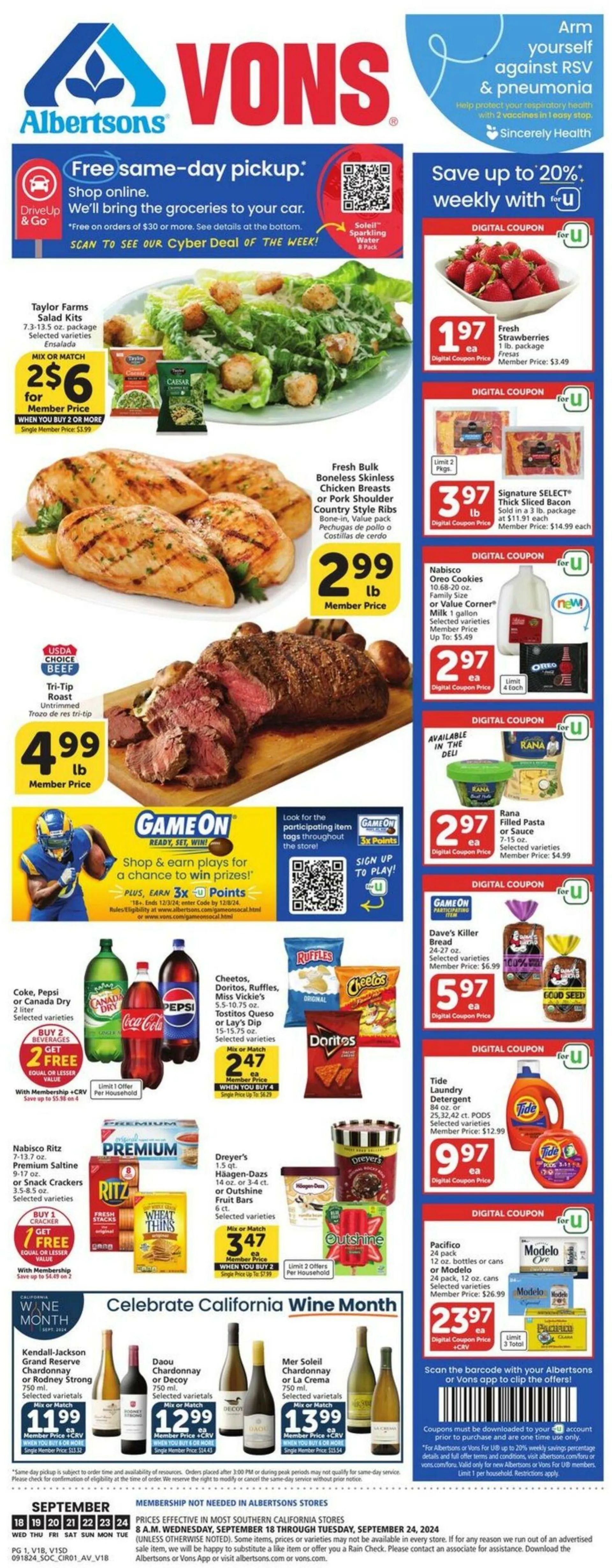 Vons Current weekly ad - 1