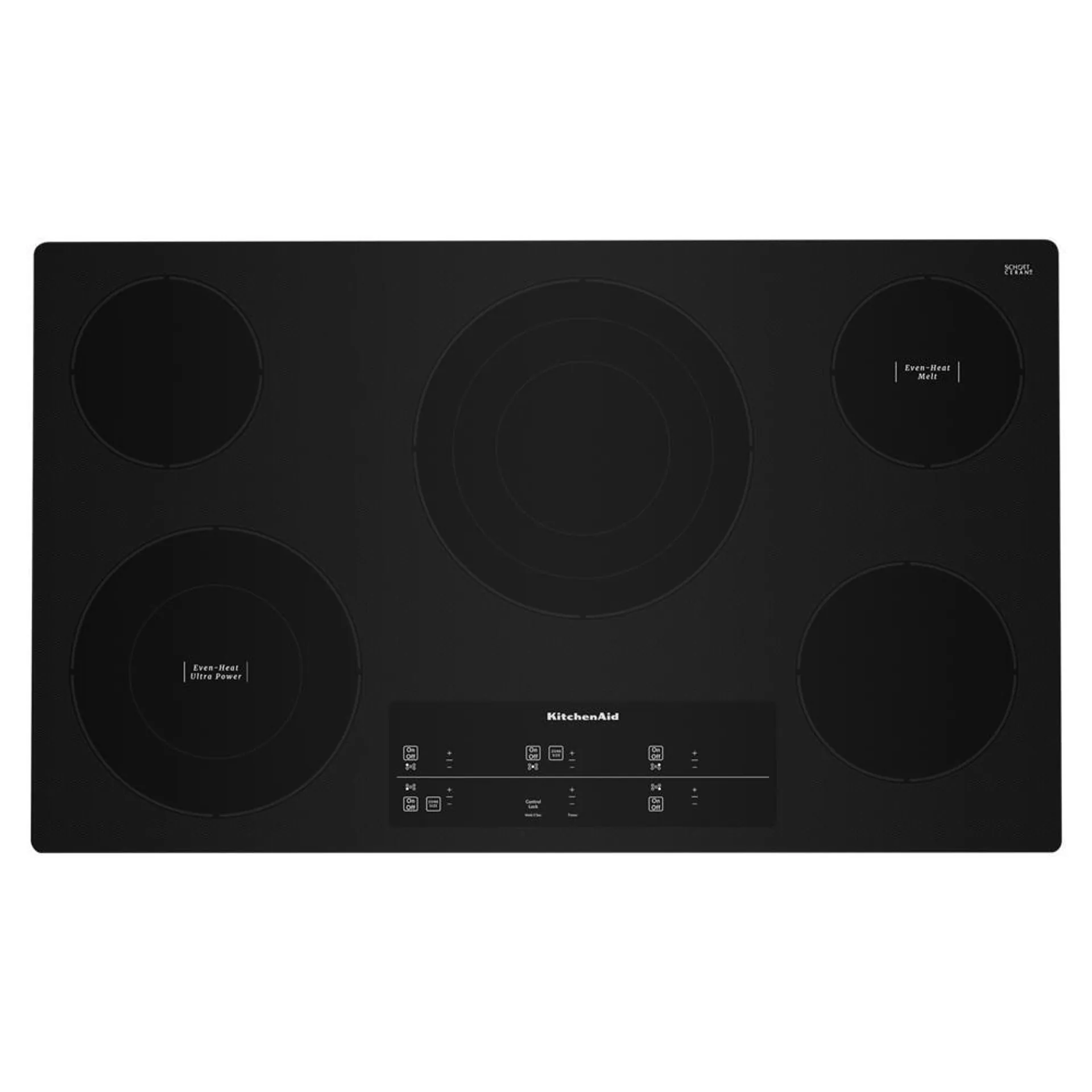 KitchenAid® 36" Black Electric Cooktop (Smooth Top)