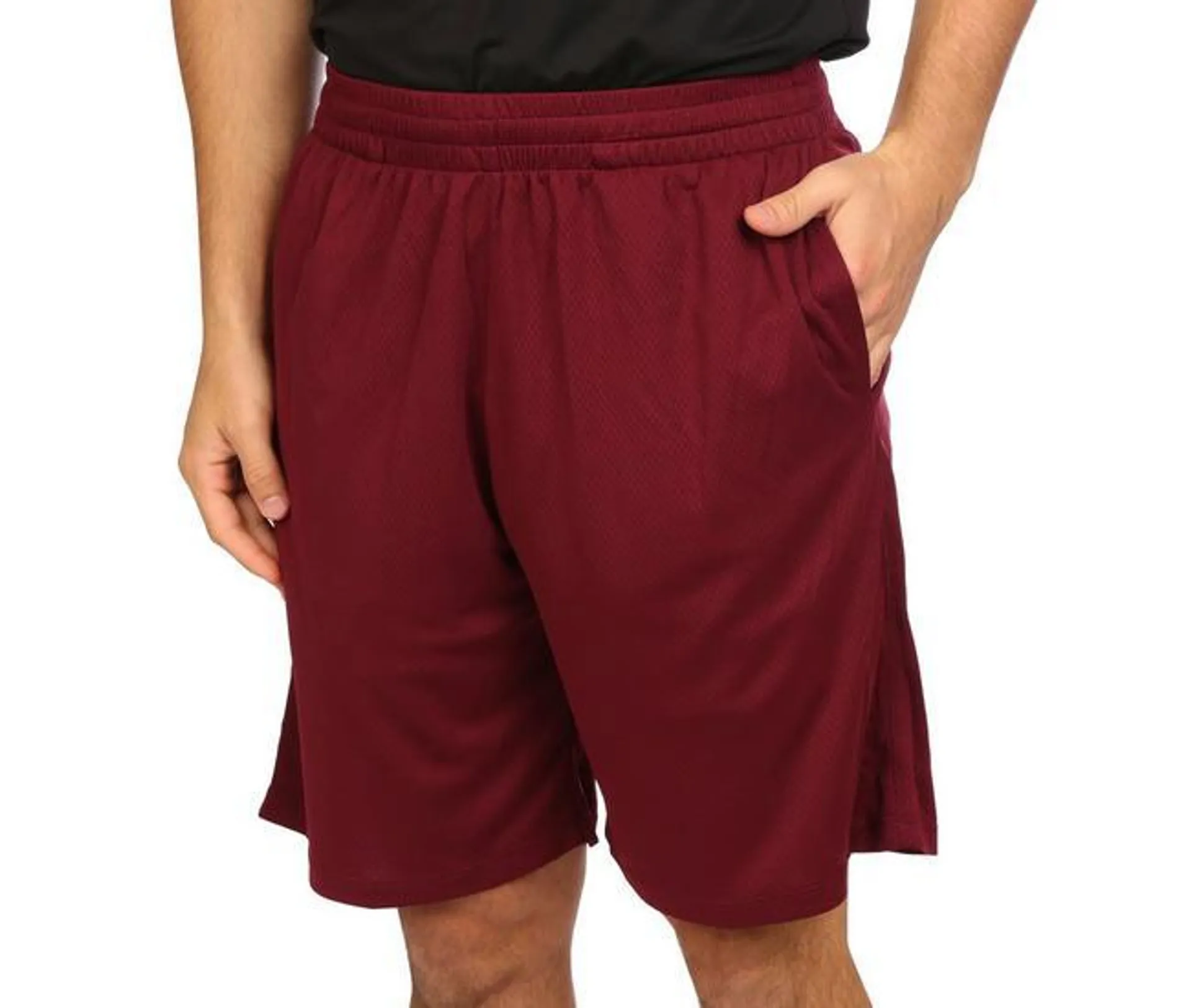 Mens 9.5 In. Solid Mesh Shorts