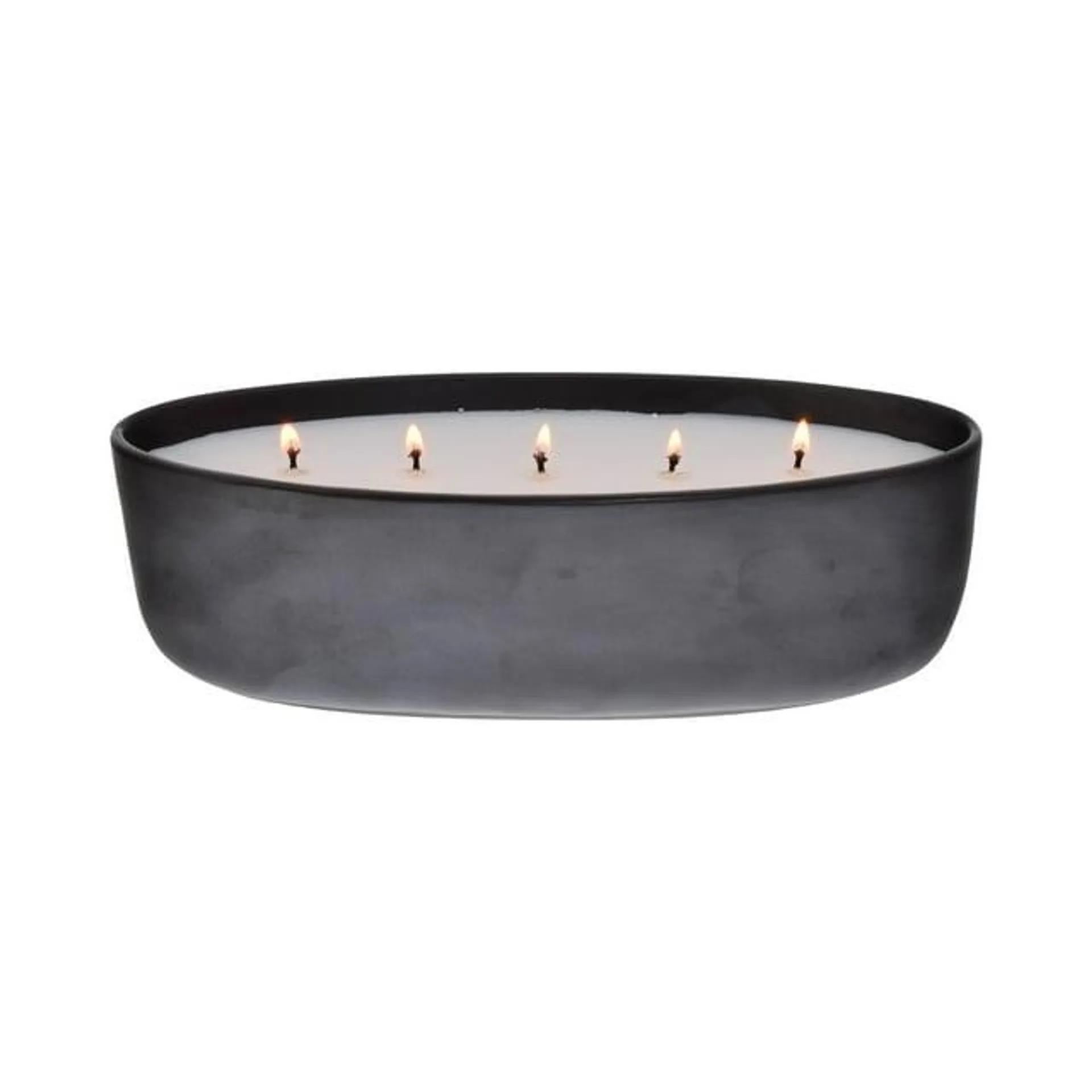 Better Homes & Gardens Warm Leather & Amber 5-Wick 40.5 oz (1.2kg) Oversized Ceramic Candle