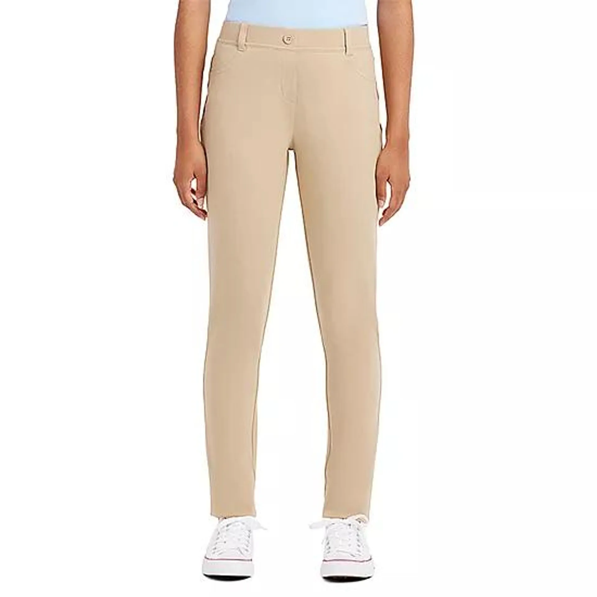 IZOD Knit Womens Mid Rise Slim Pant-Juniors