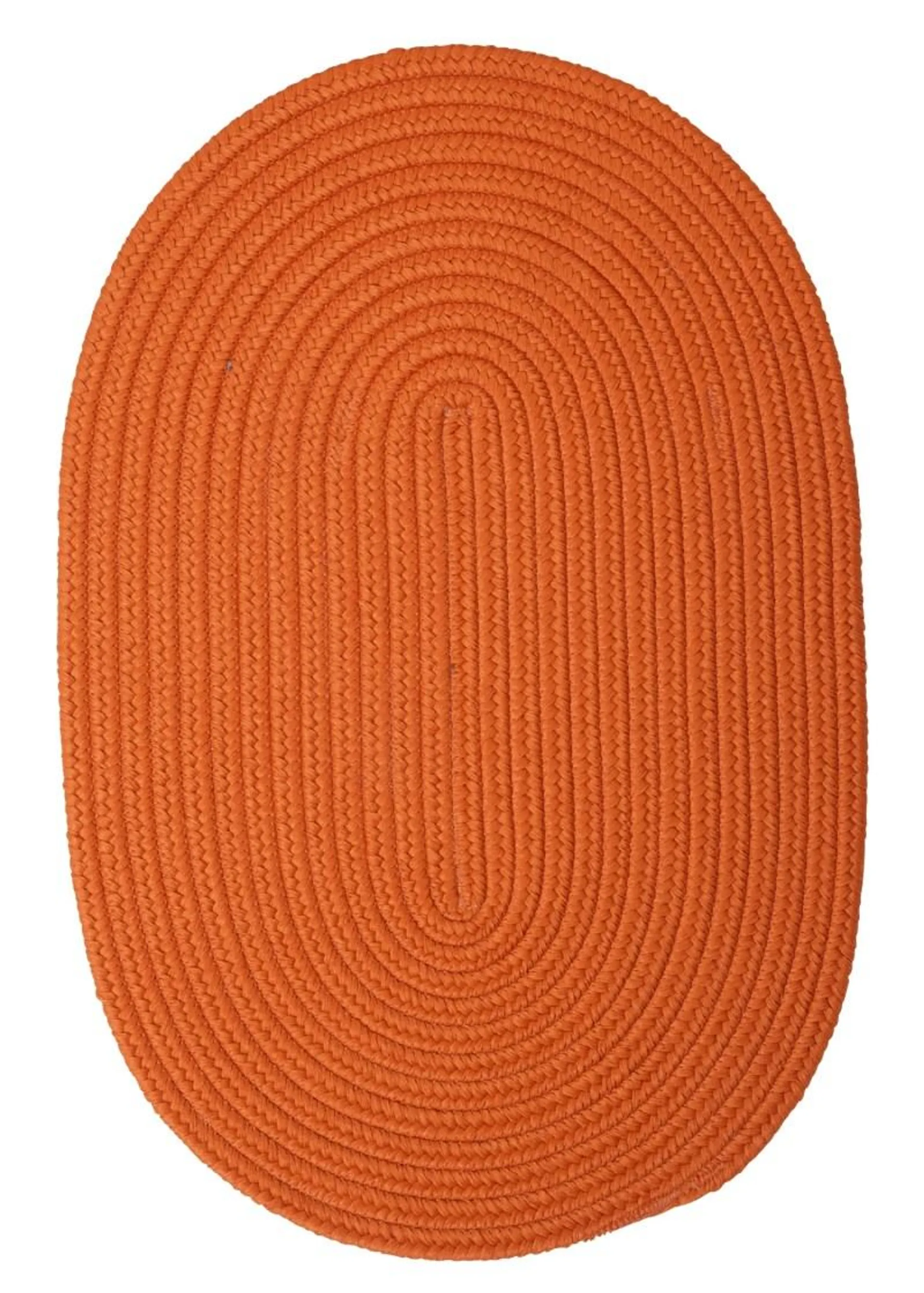 Clonial Mills Trends Tangerine 4 ft. x 6 ft. Braided Oval Area Rug