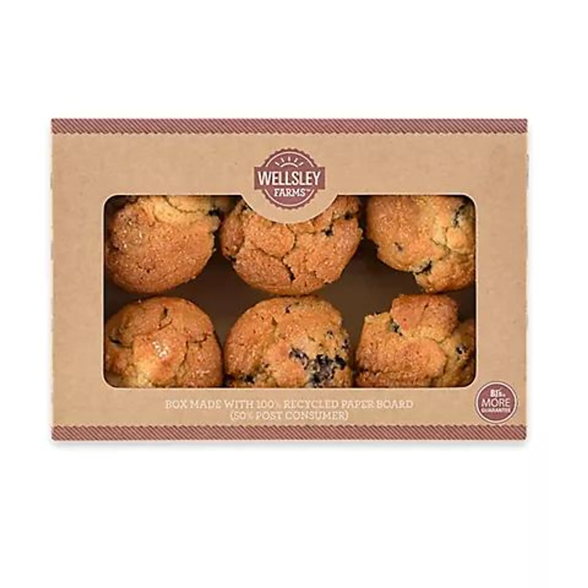 Wellsley Farms Blueberry Muffins, 6 ct./6 oz.