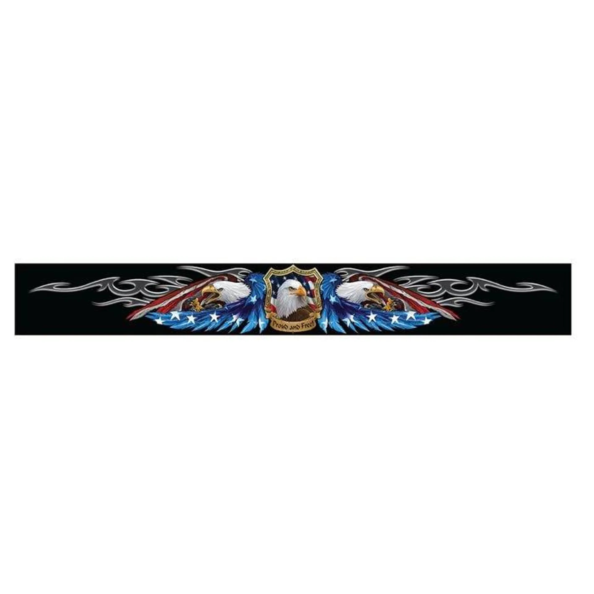 Lethal Threat American Eagle Flag Visor Decal