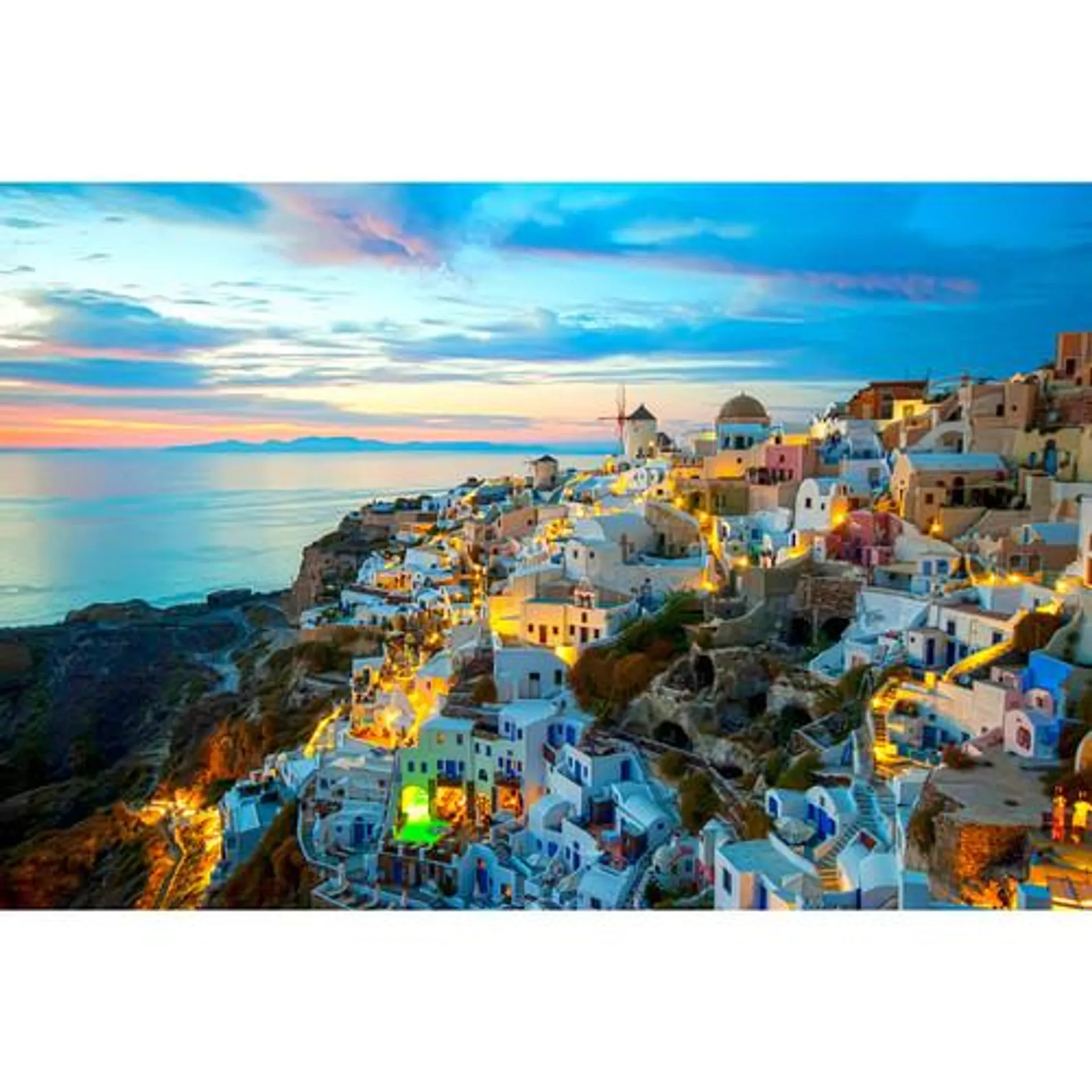 SANTORINI, GRECIA - Cuadro con vidrio