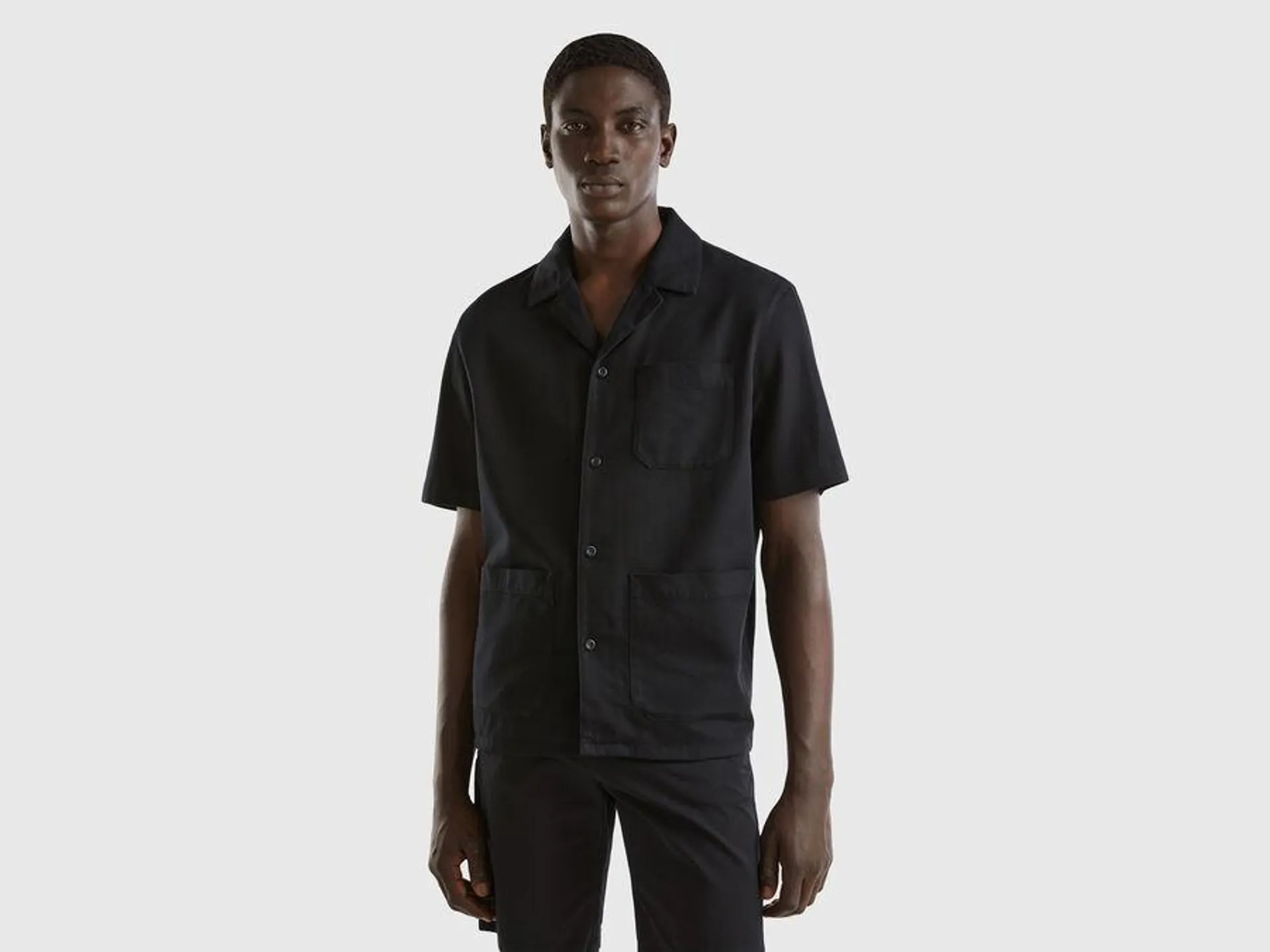 Shirt in Modal® and cotton blend