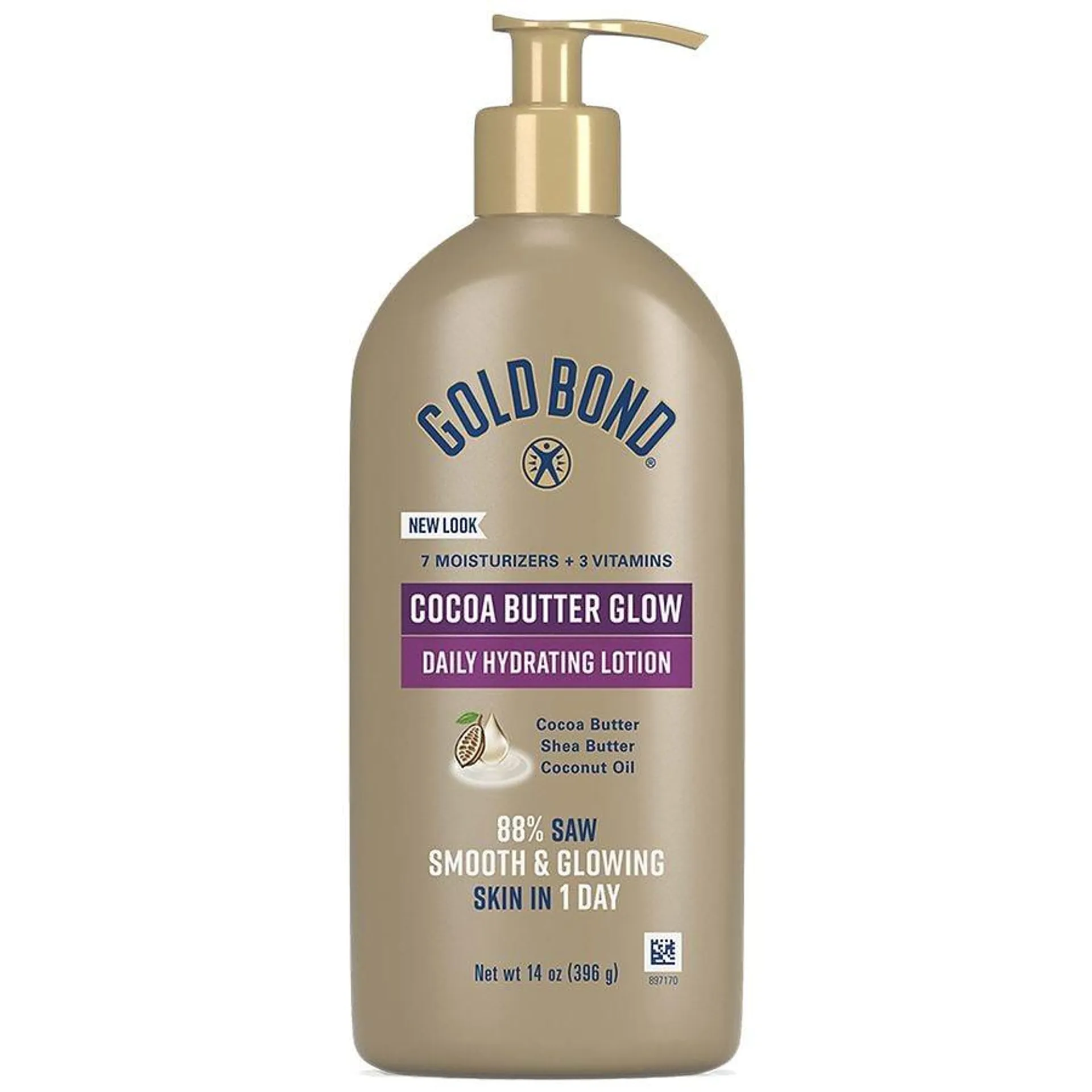 Gold Bond Cocoa Butter Glow Daily Hydrating Lotion, 14.0 oz