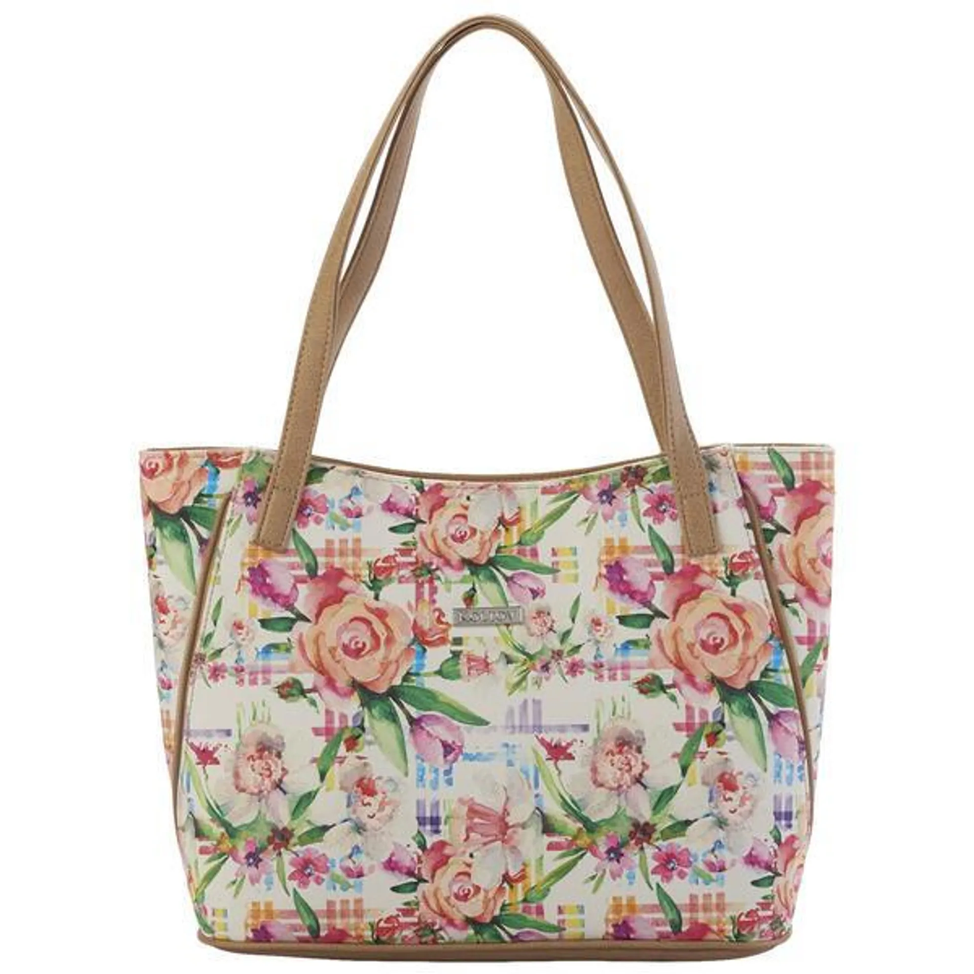 Koltov Emily East/West Floral Tote