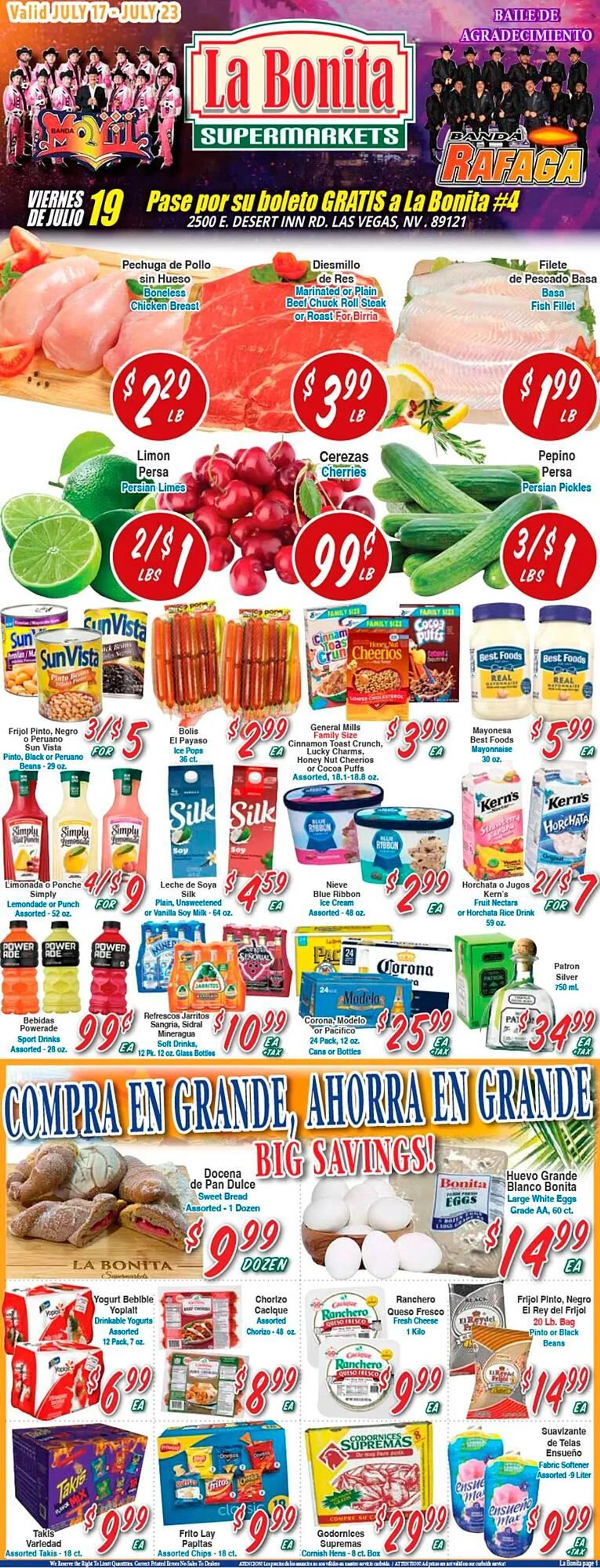 La Bonita Supermarkets Weekly Ad - 1