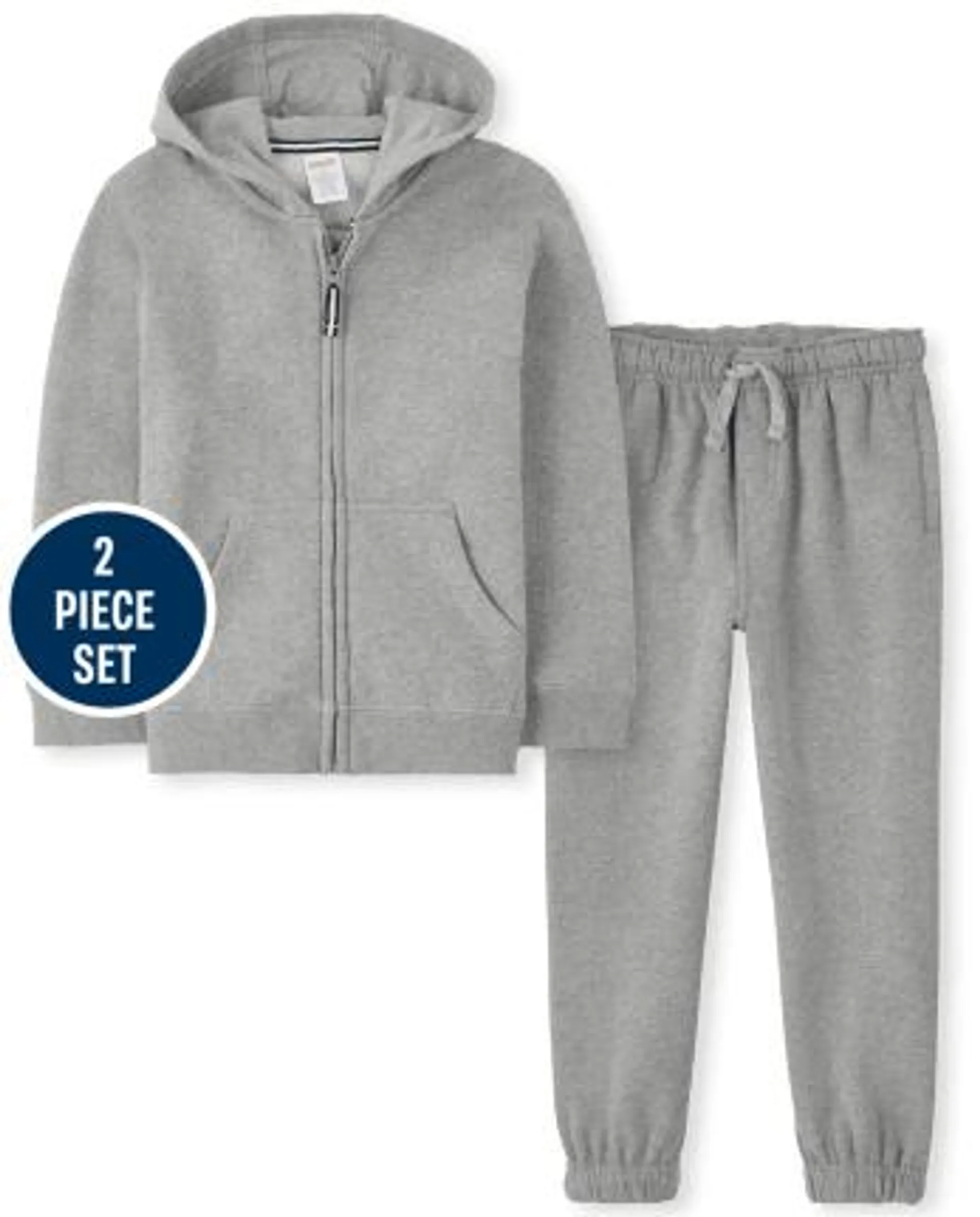 Boys Zip Up Hoodie And Jogger Pants 2-Piece Outfit Set - Uniform - h/t smoke