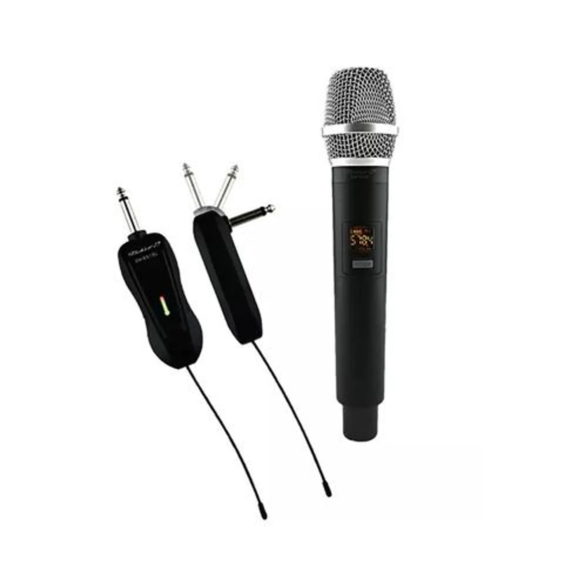 Multipurpose Wireless Microphone with Rechargeable Receiver