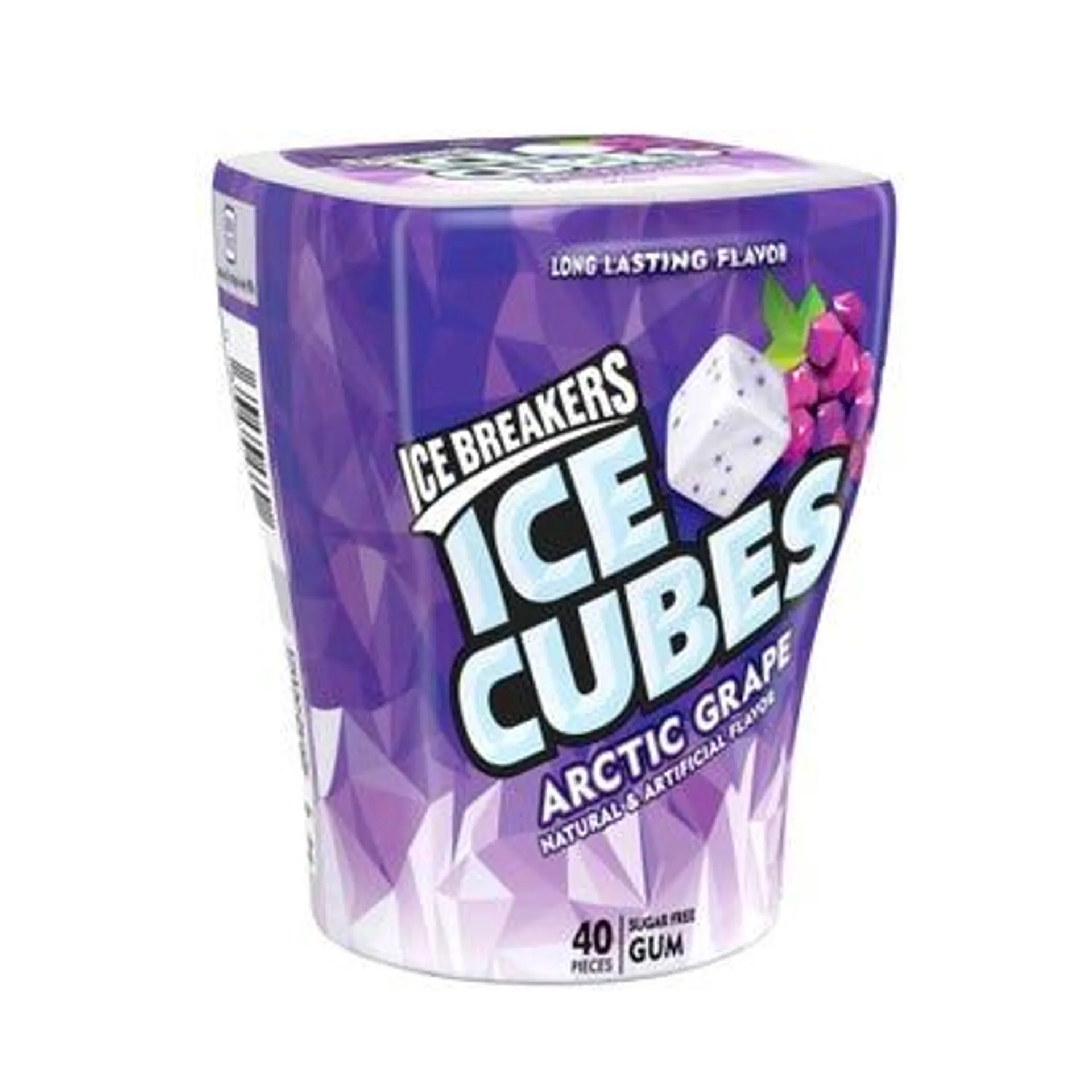 Ice Breakers Ice Cubes, Arctic Grape, Sugar Free Gum, 40 Pieces - 3.24 oz