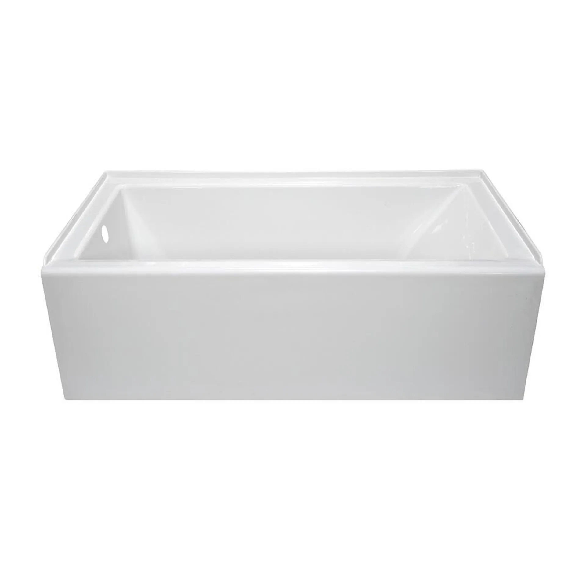 Lyons® Linear™ 60"W x 32"D x 19"H White Bathtub with Left Drain