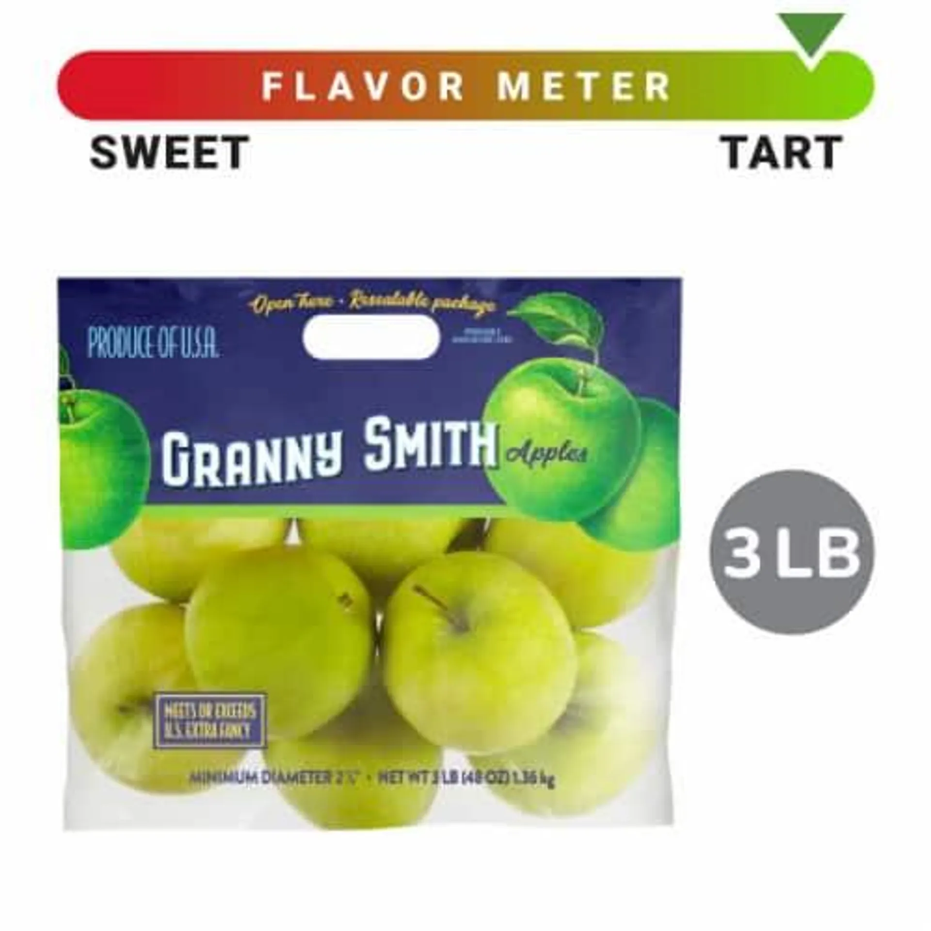 Granny Smith Apples - 3 Pound Bag