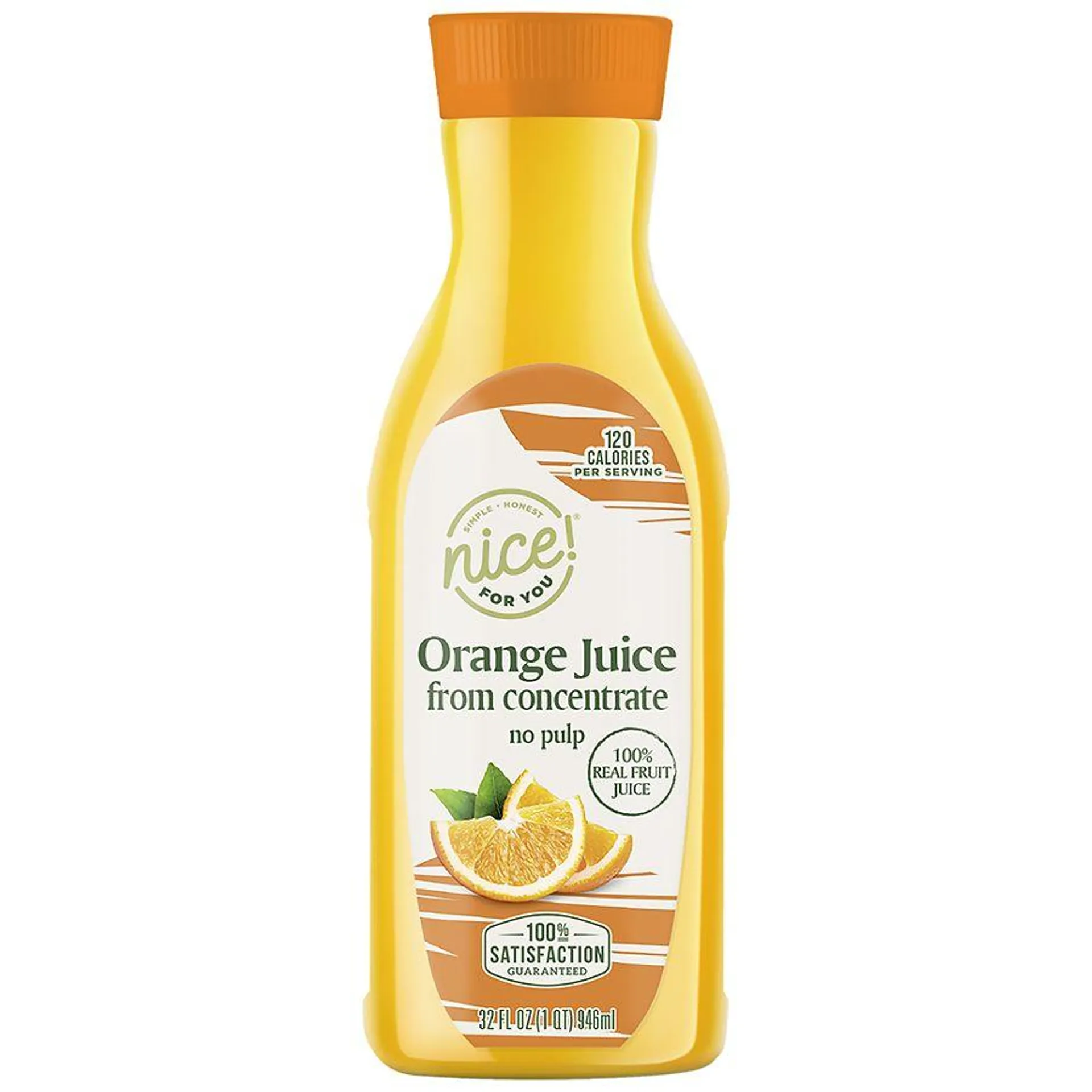 Orange Juice From Concentrate No Pulp