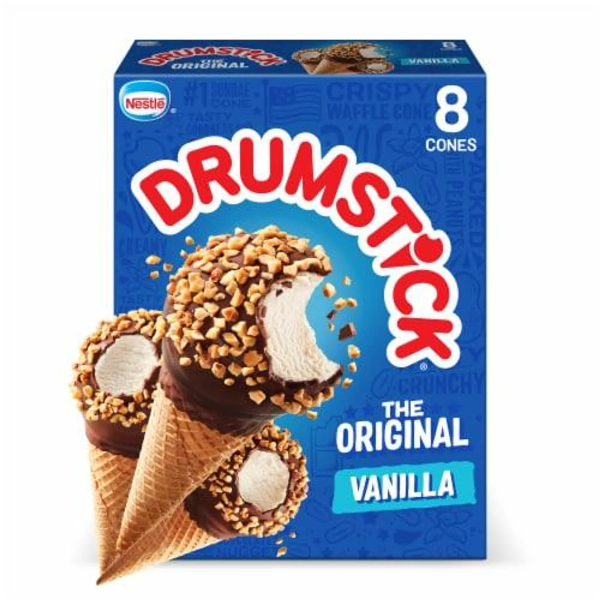 Drumstick The Original Vanilla Frozen Dairy Dessert Cones