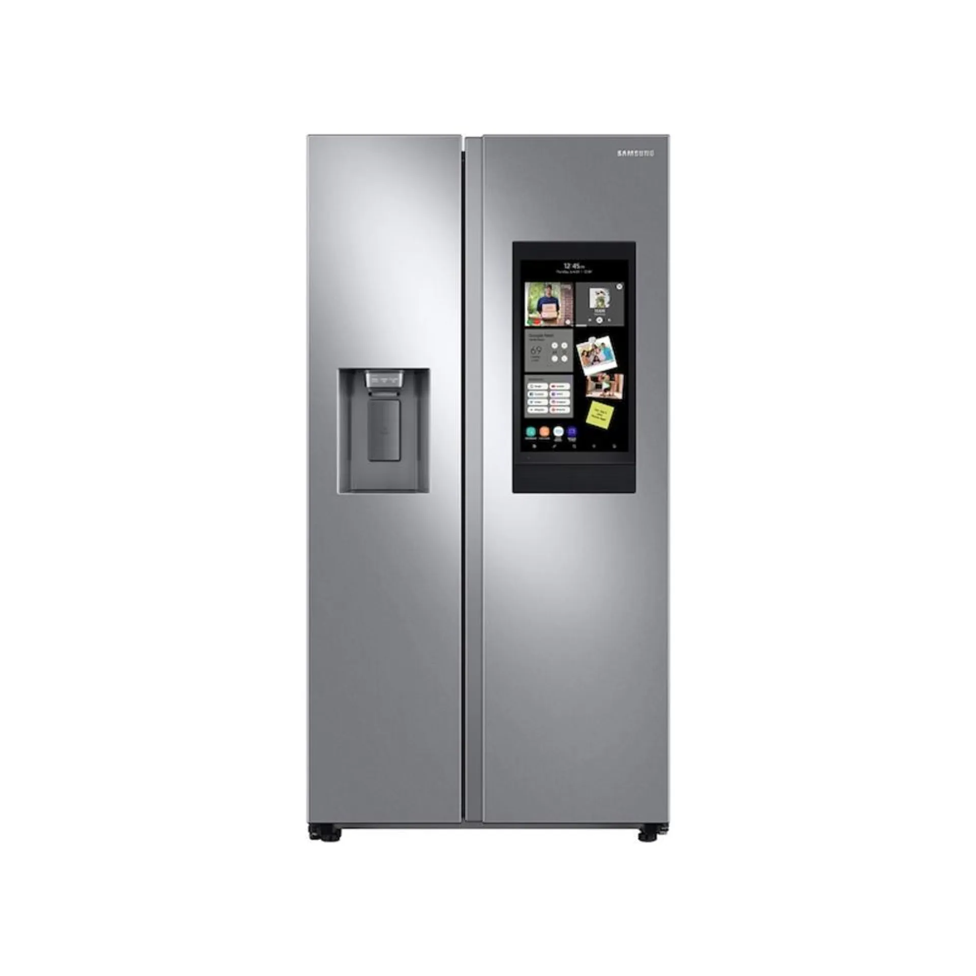 Samsung RS27T5561SR/AA 26.7 cu. ft. Large Capacity Side-by-Side Refrigerator with Touch Screen Family Hub in Stainless Steel