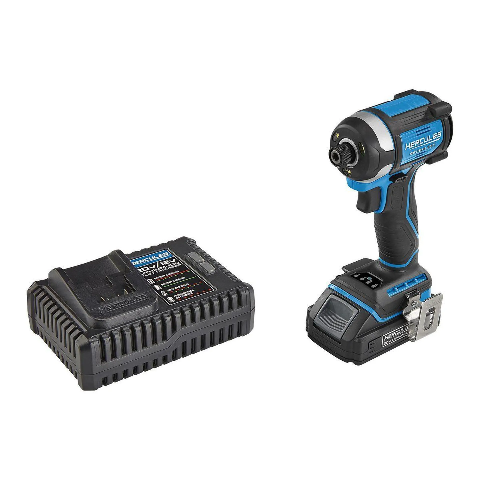 20V Brushless Cordless 1/4 in. Compact 3-Speed Impact Driver Kit