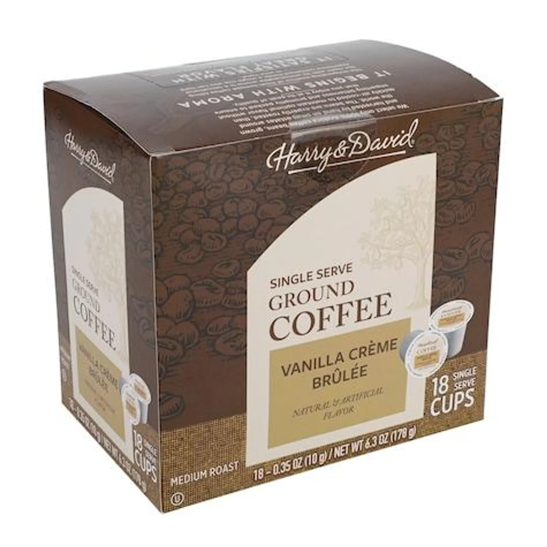 Harry and David Vanilla Creme Bruleé Flavored Coffee K-Cups, 18-ct.