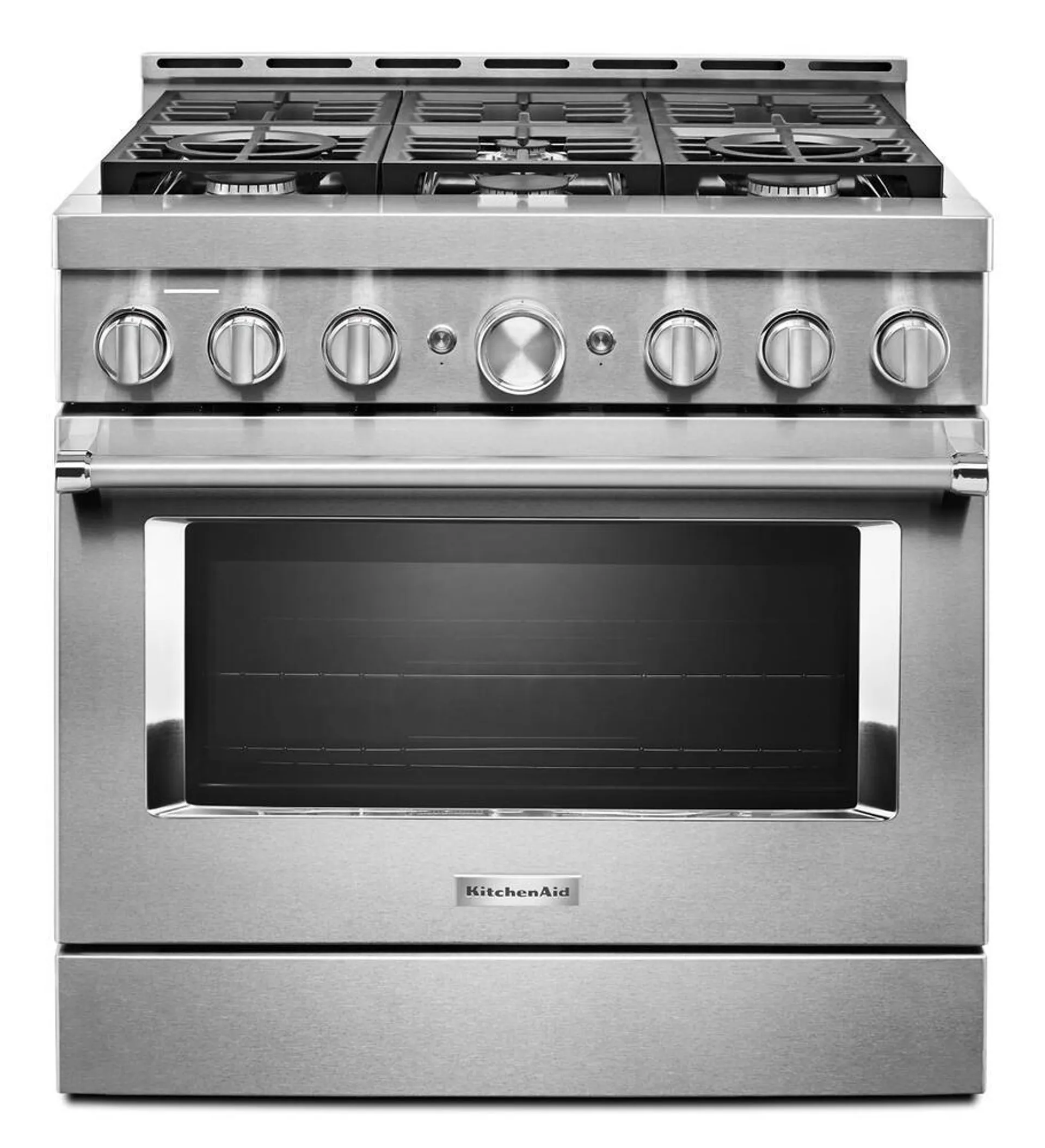 KitchenAid® 36" 5.1 cu.ft. Stainless Steel Smart Gas Range with Convection