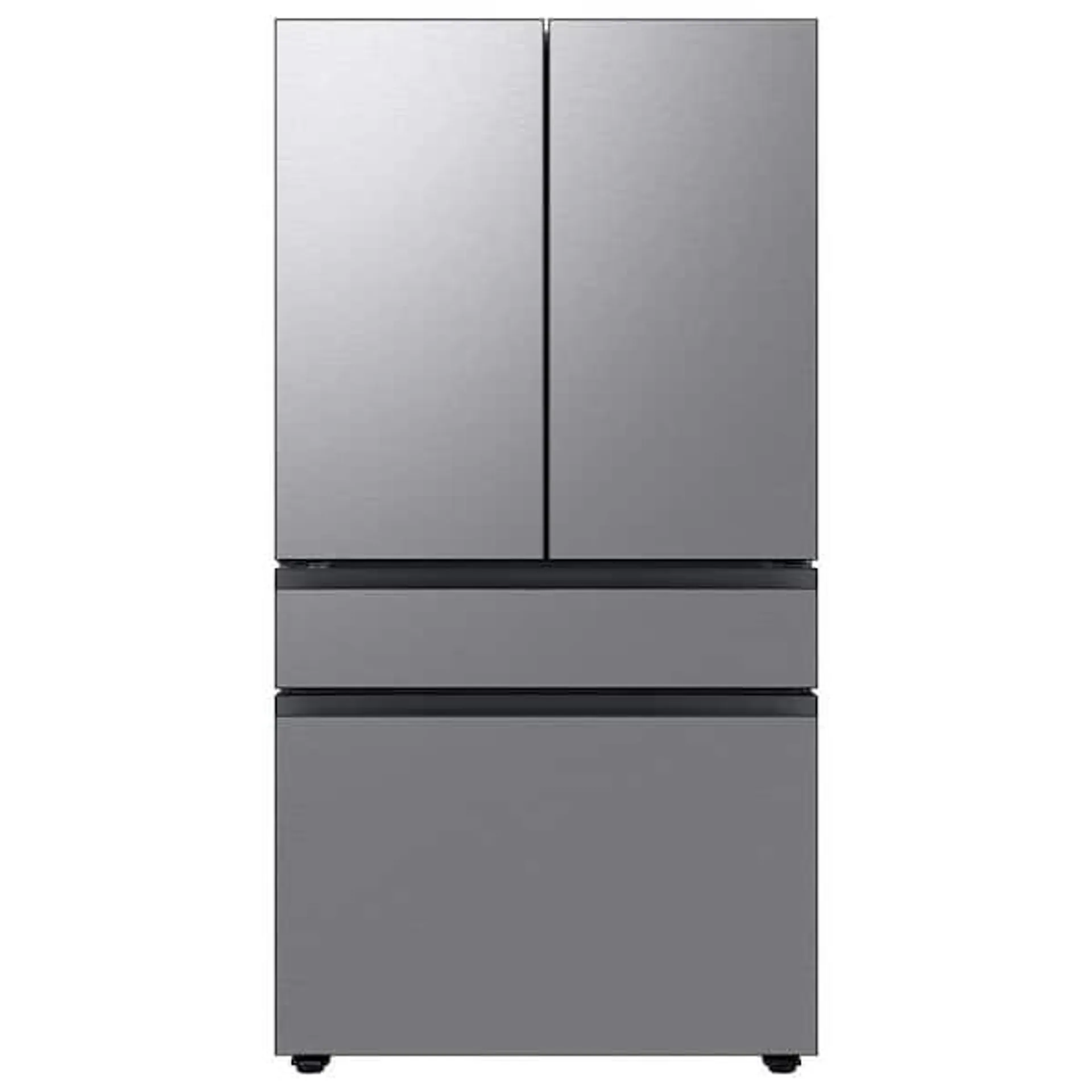 Bespoke 23 cu. ft. 4-Door French Door Smart Refrigerator with Beverage Center in Stainless Steel, Counter Depth