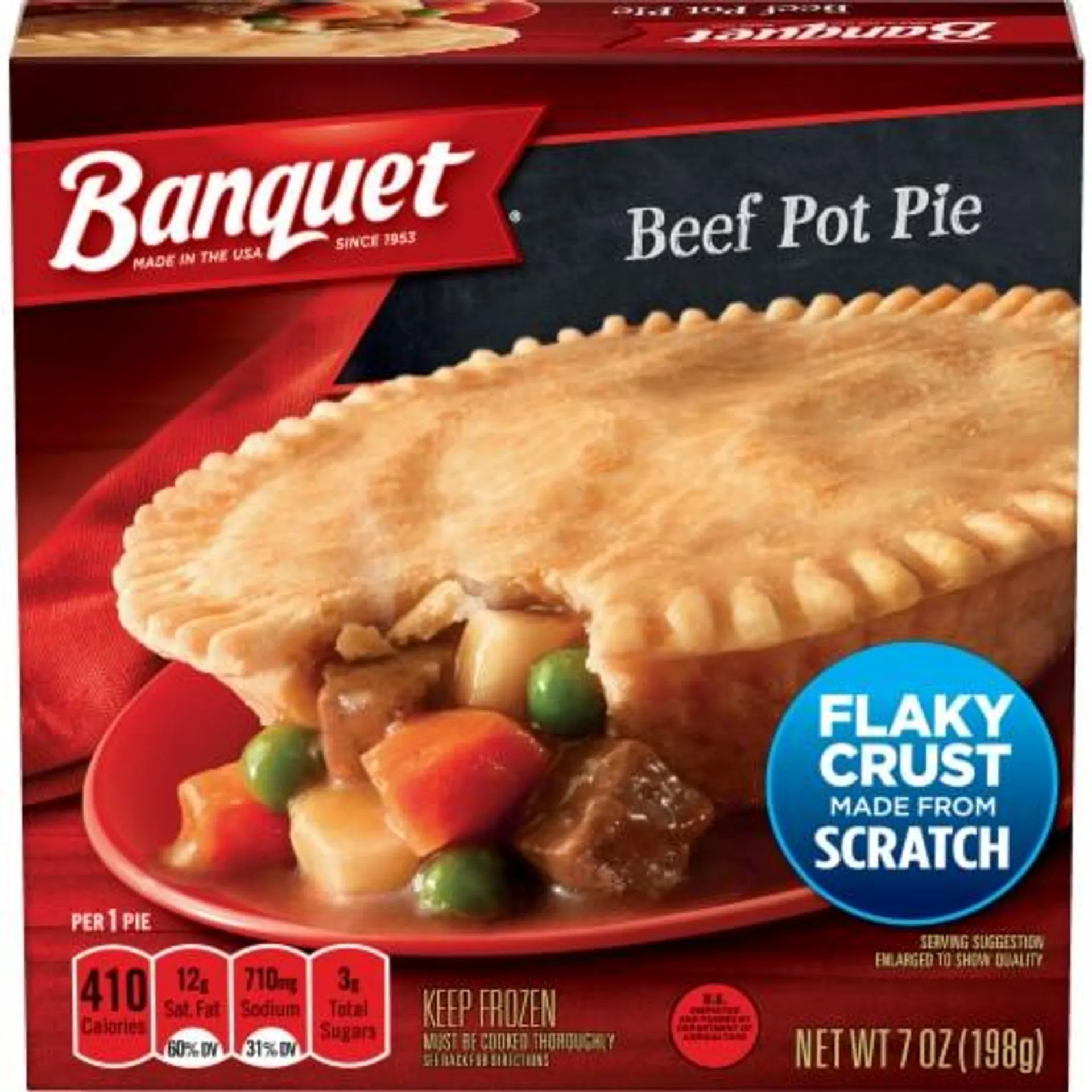 Banquet Beef Pot Pie Frozen Dinner