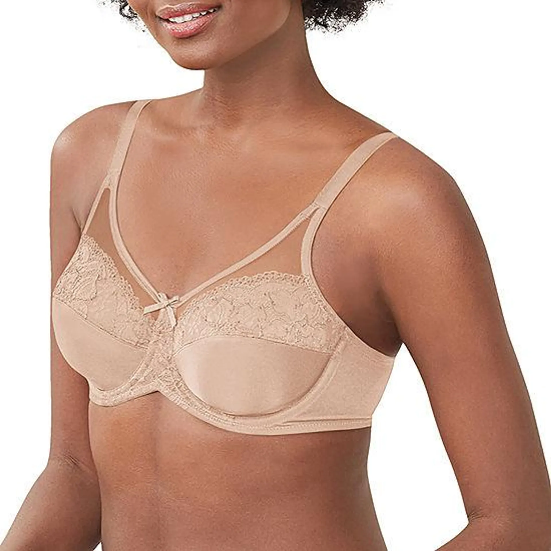 Bali Lilyette Ultimate Smoothing Full Coverage Underwire Unlined Minimizer Bra Ly0444