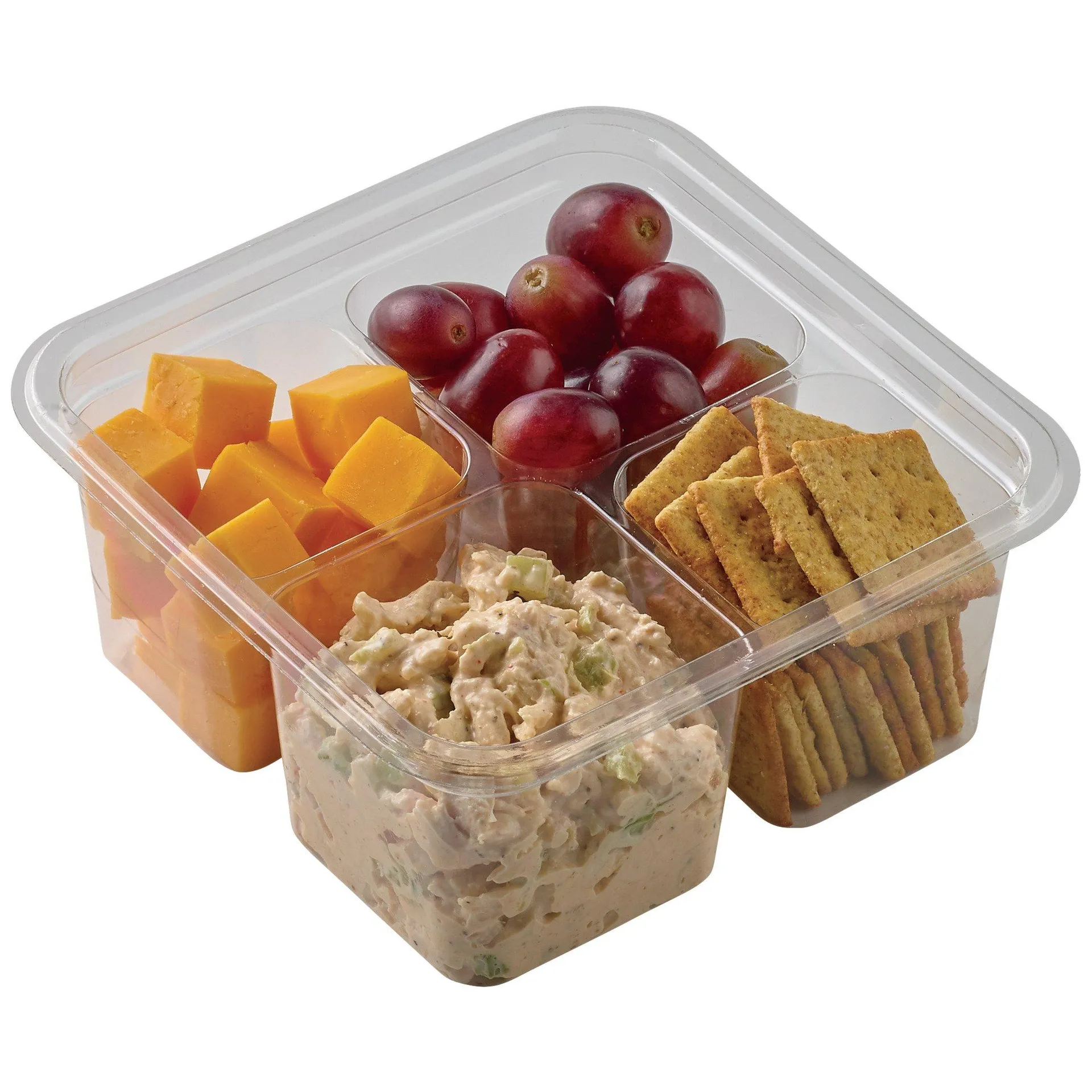 Meal Simple by H‑E‑B Snack Tray - Rotisserie Chicken Salad & Cheese