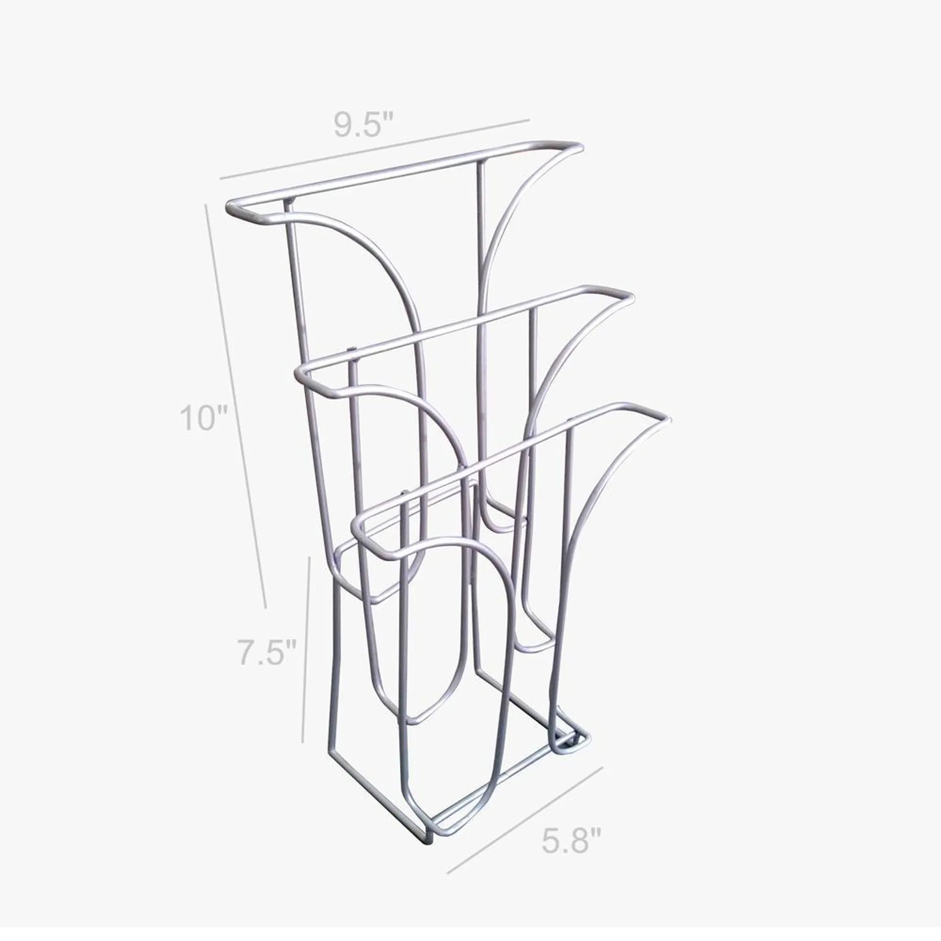 FixtureDisplays® 3 tier literature magazine rack 1239-903tct