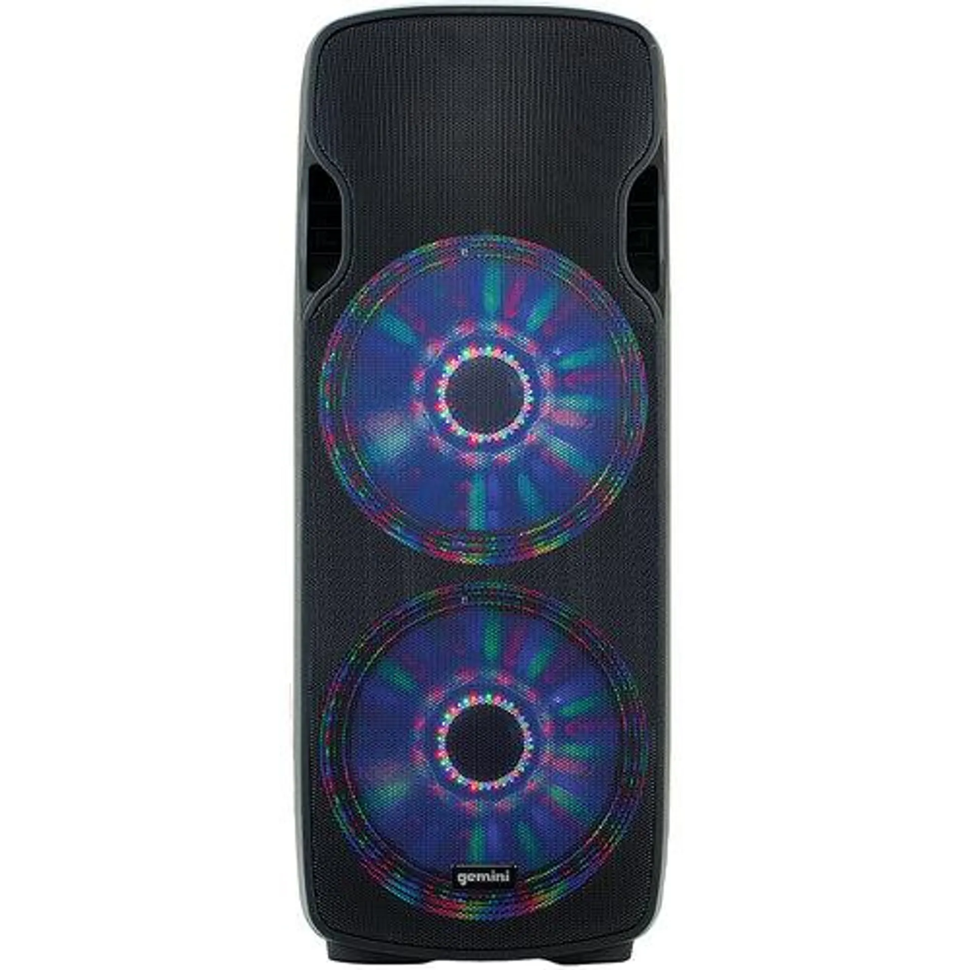 Dual 15" 3000W Bluetooth PA Speaker with LED Lights