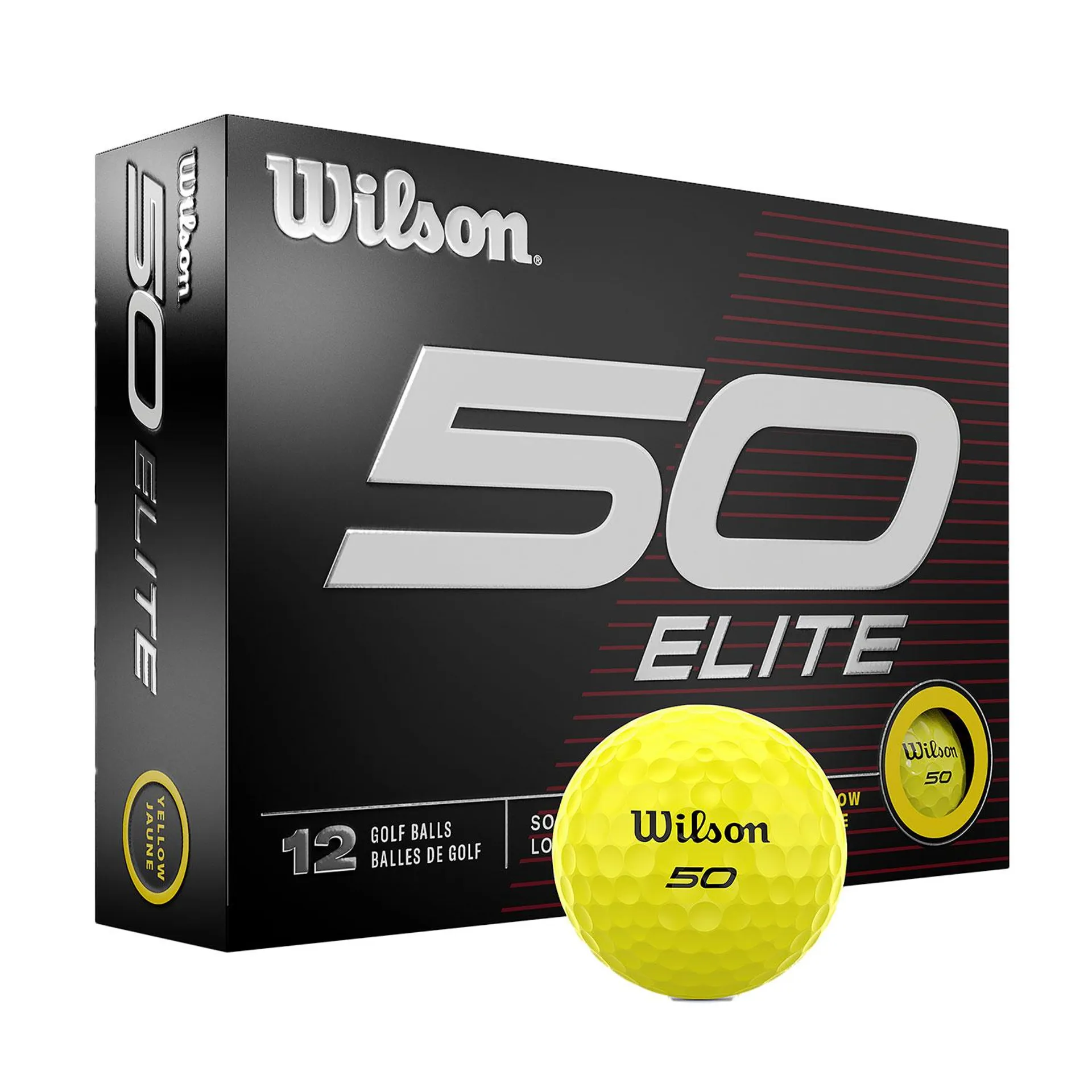 Wilson Staff 50 Elite Golf Balls - 1-Dozen