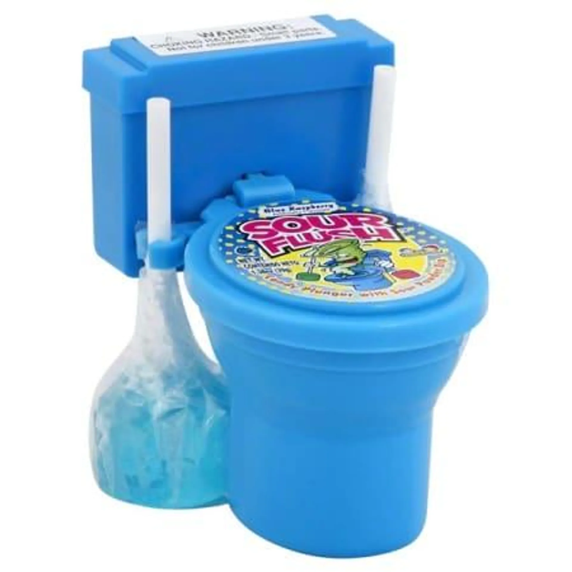 Sour Flush™ Candy Plunger w/ Powder Dip - Blue Raspberry 1.38oz