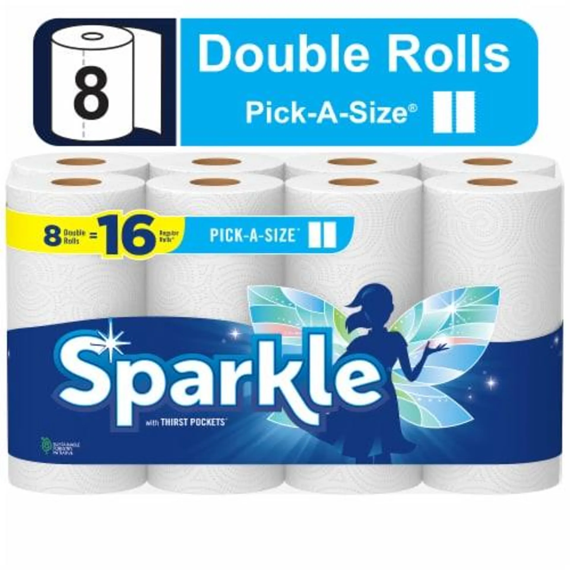 Sparkle® Pick-A-Size® Paper Towels Double Roll Everyday Paper Towel