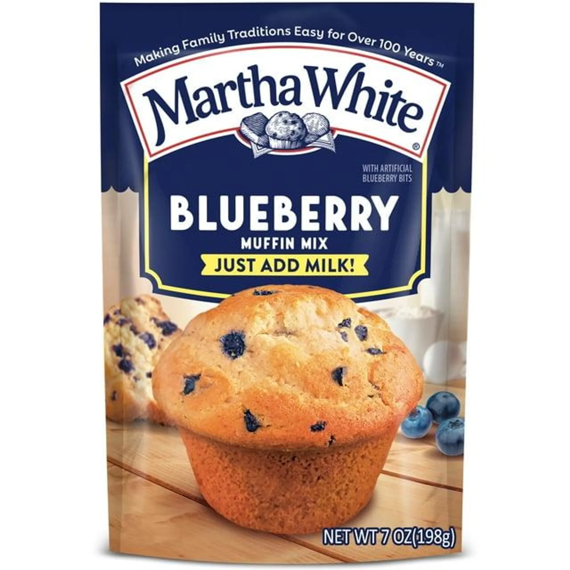 Martha White Blueberry Muffin Mix, 7 Oz Bag