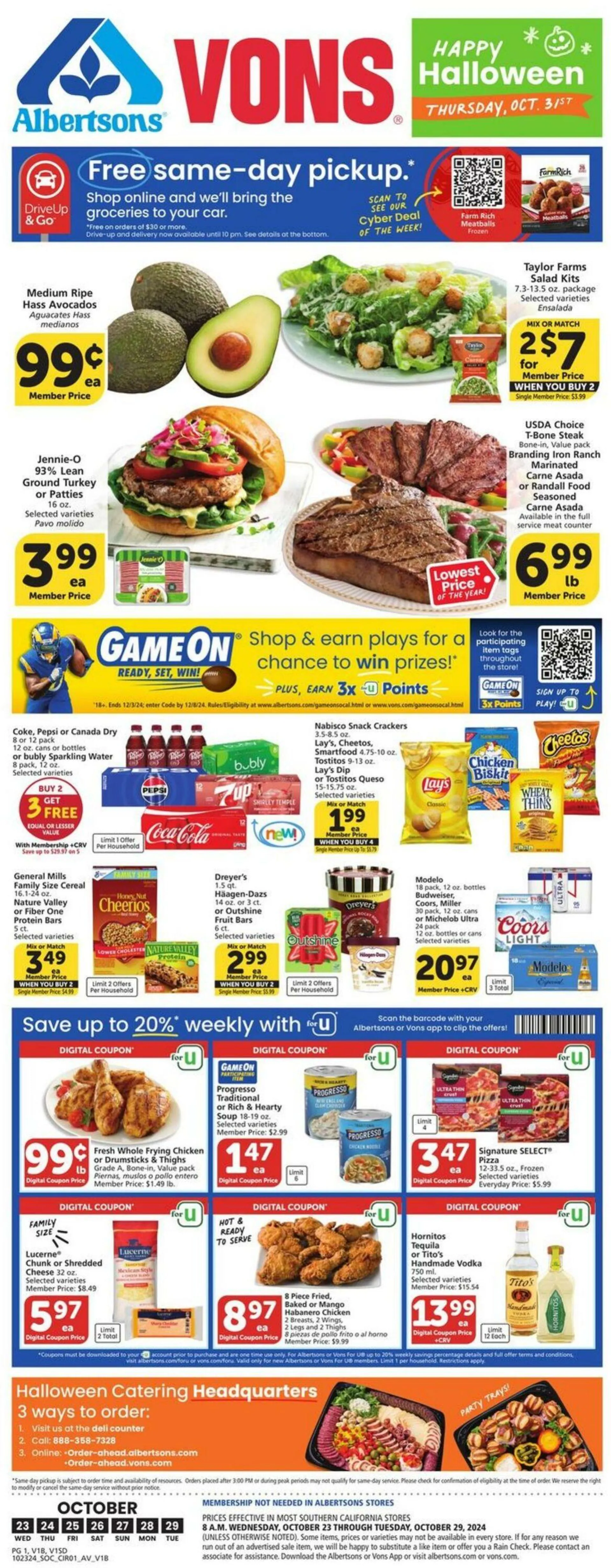 Vons Current weekly ad - 1