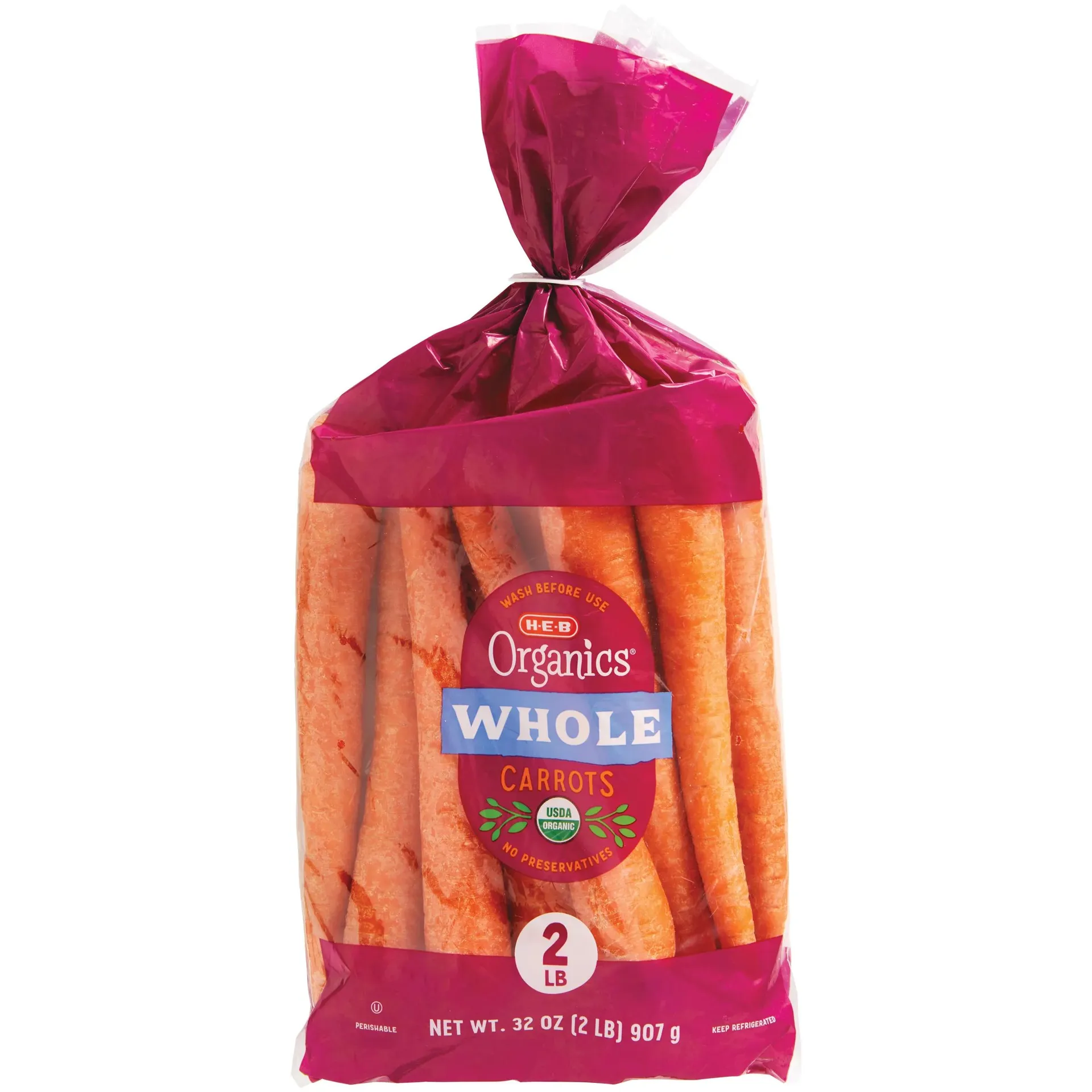 H‑E‑B Organics Fresh Whole Carrots