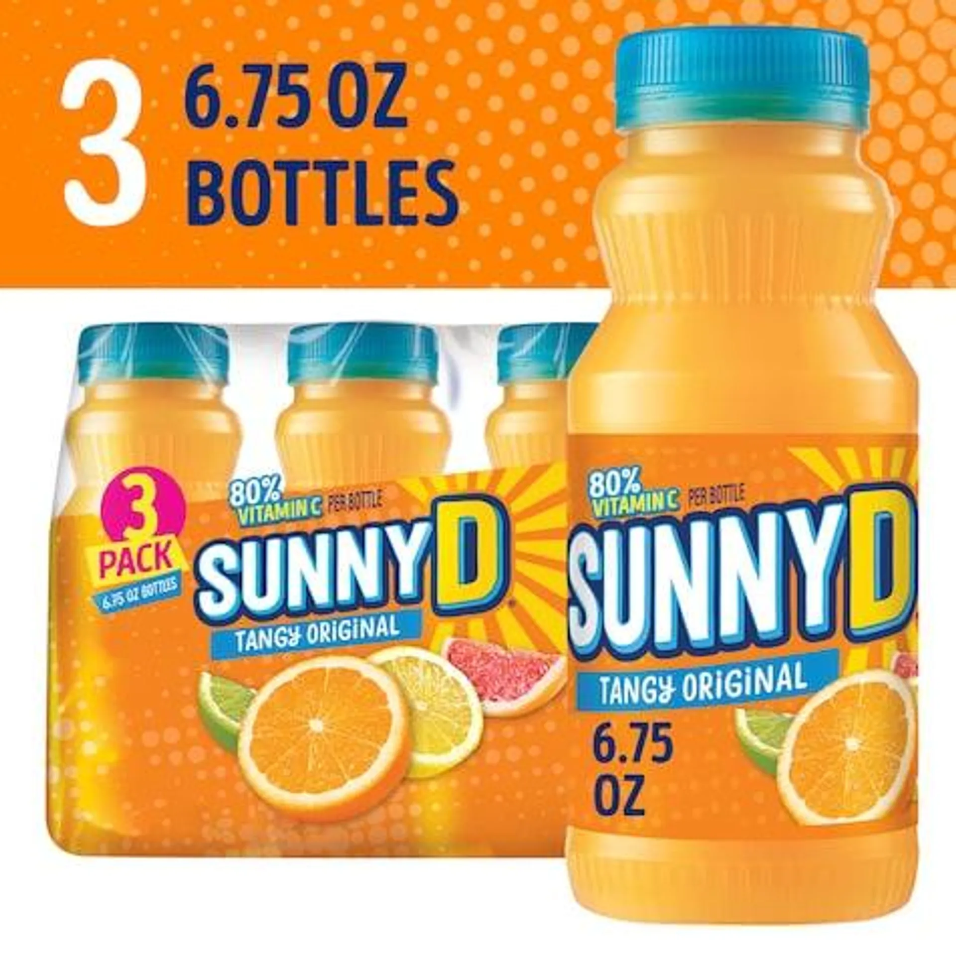 Sunny D Citrus Punch Juice Boxes, 3-ct. Packs