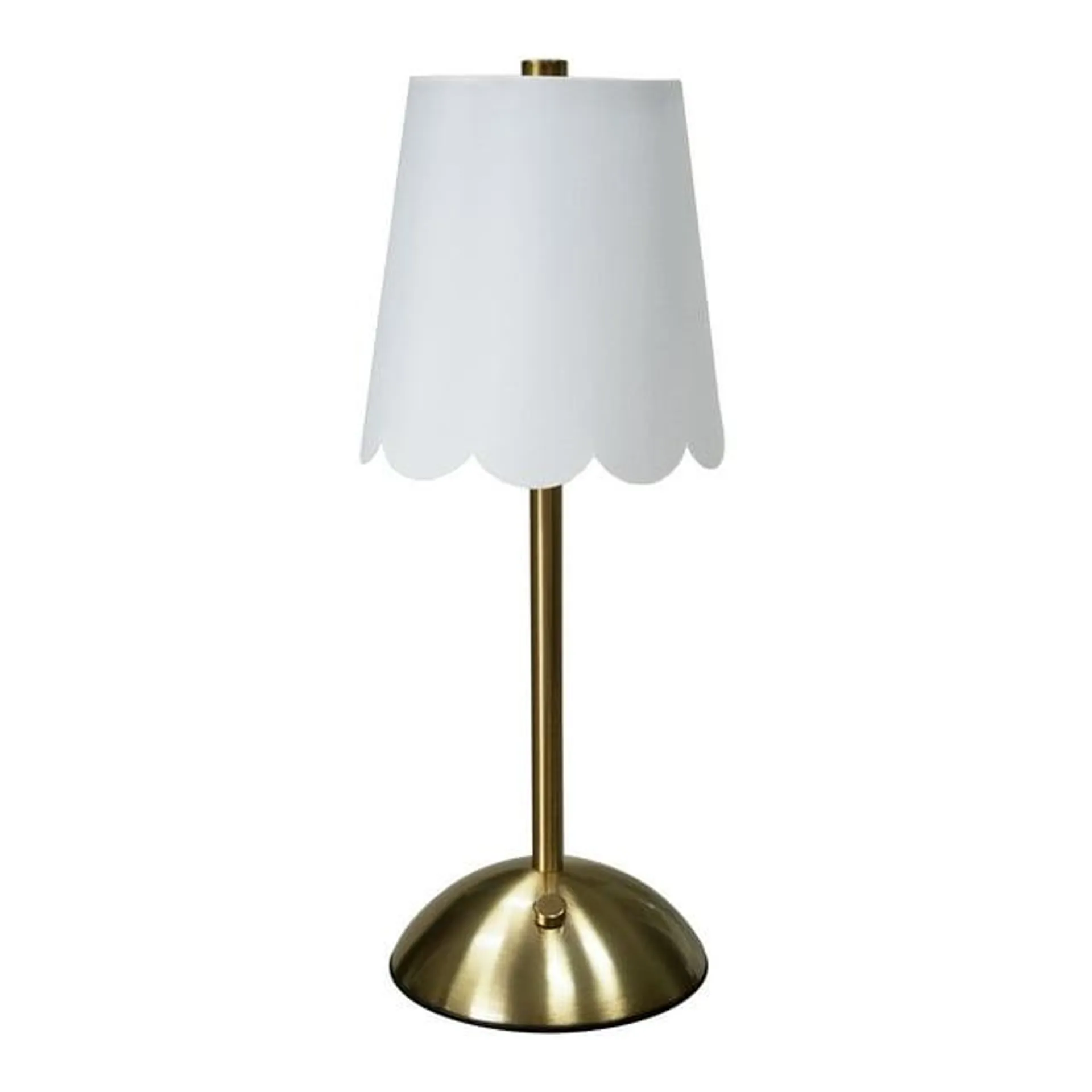 Home Decor Collection Cordless Rechargeable 11.9" Brass Table Lamp with Dimmable 3 Option Lights