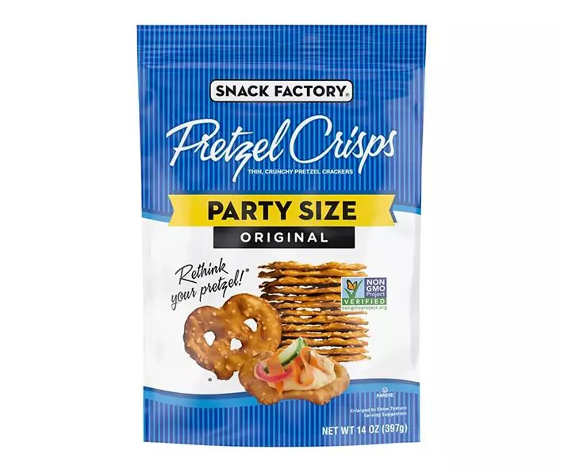 Original Pretzel Crisps,14 Oz.