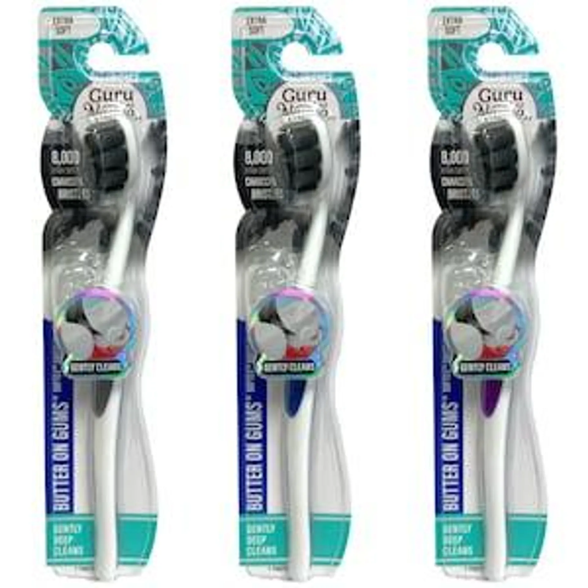 GuruNanda Softex Charcoal Toothbrush, 1 ct.