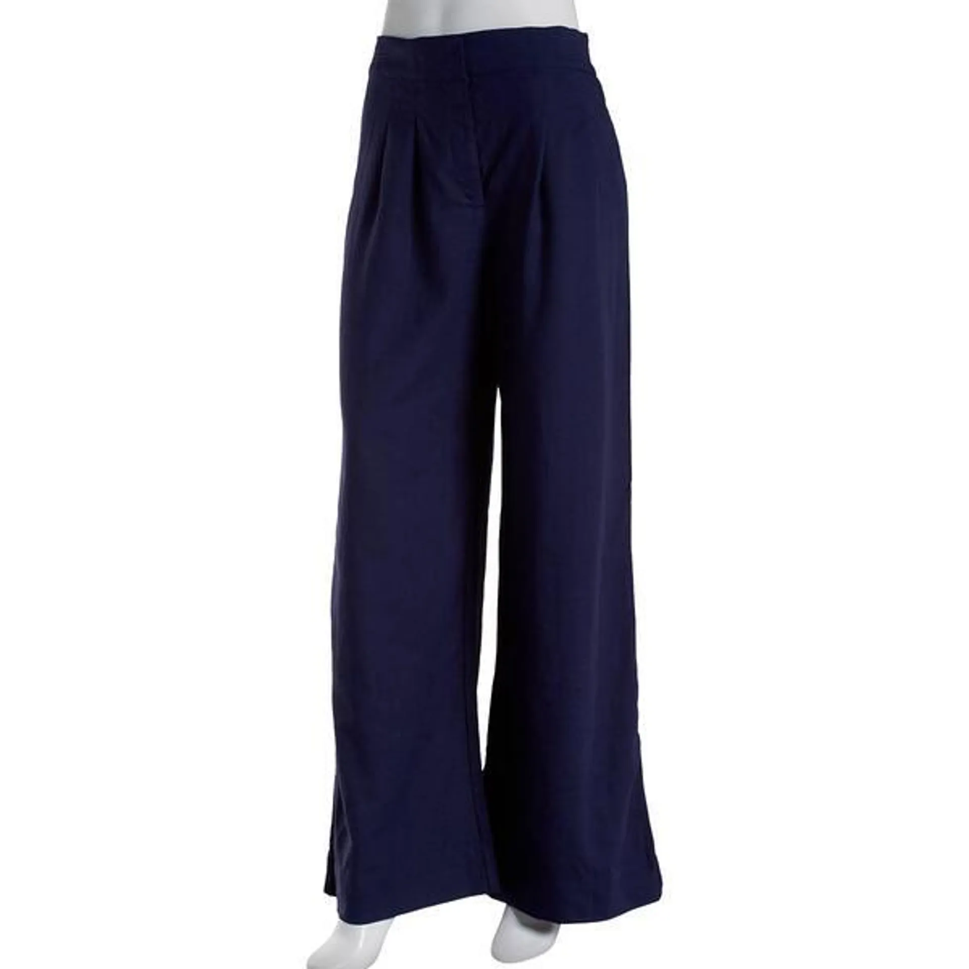 Womens Philosophy Elastic Banded Wide Leg Linen Pants