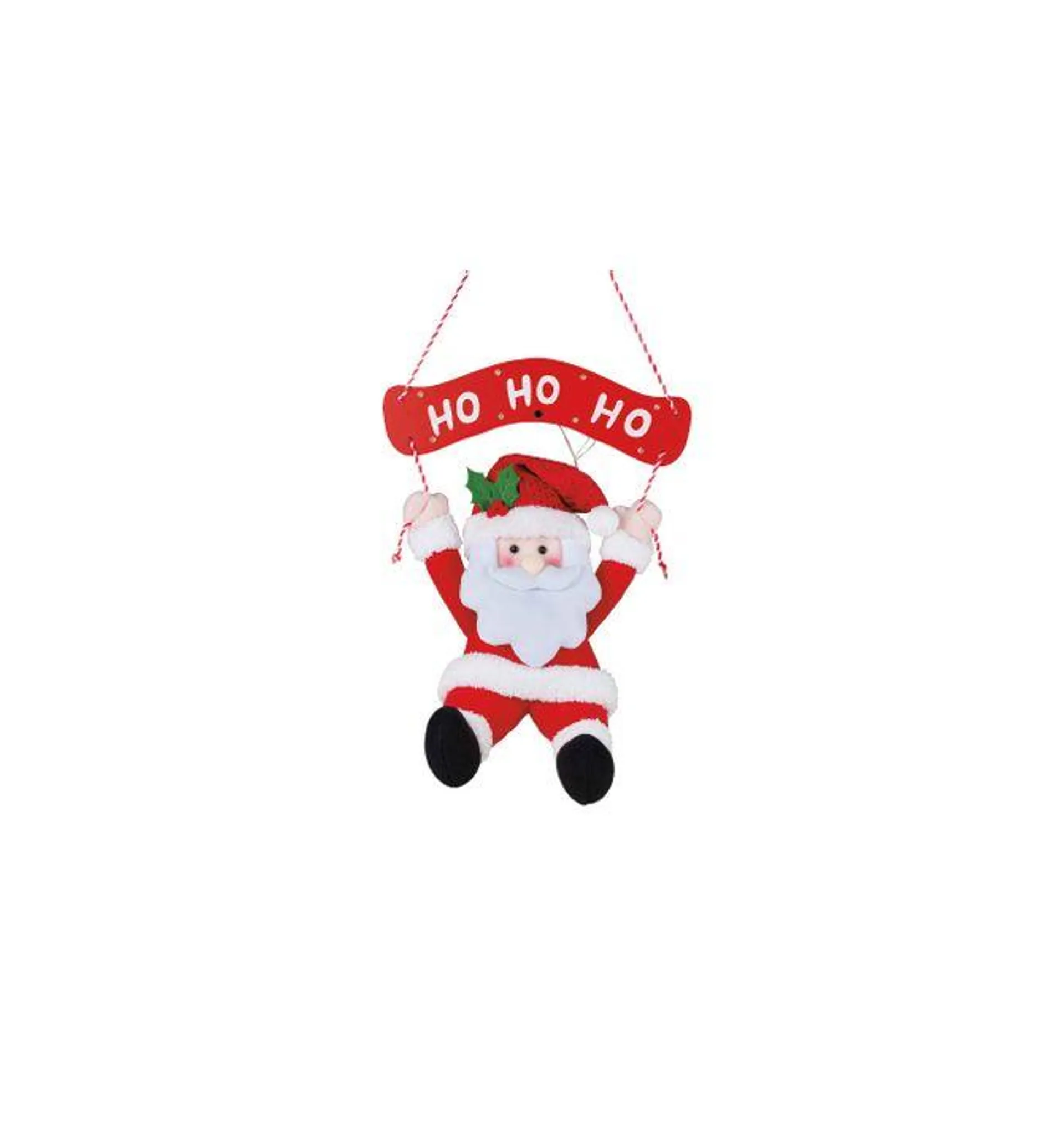 Santa Hanging Door and Wall Light-Up with Sound