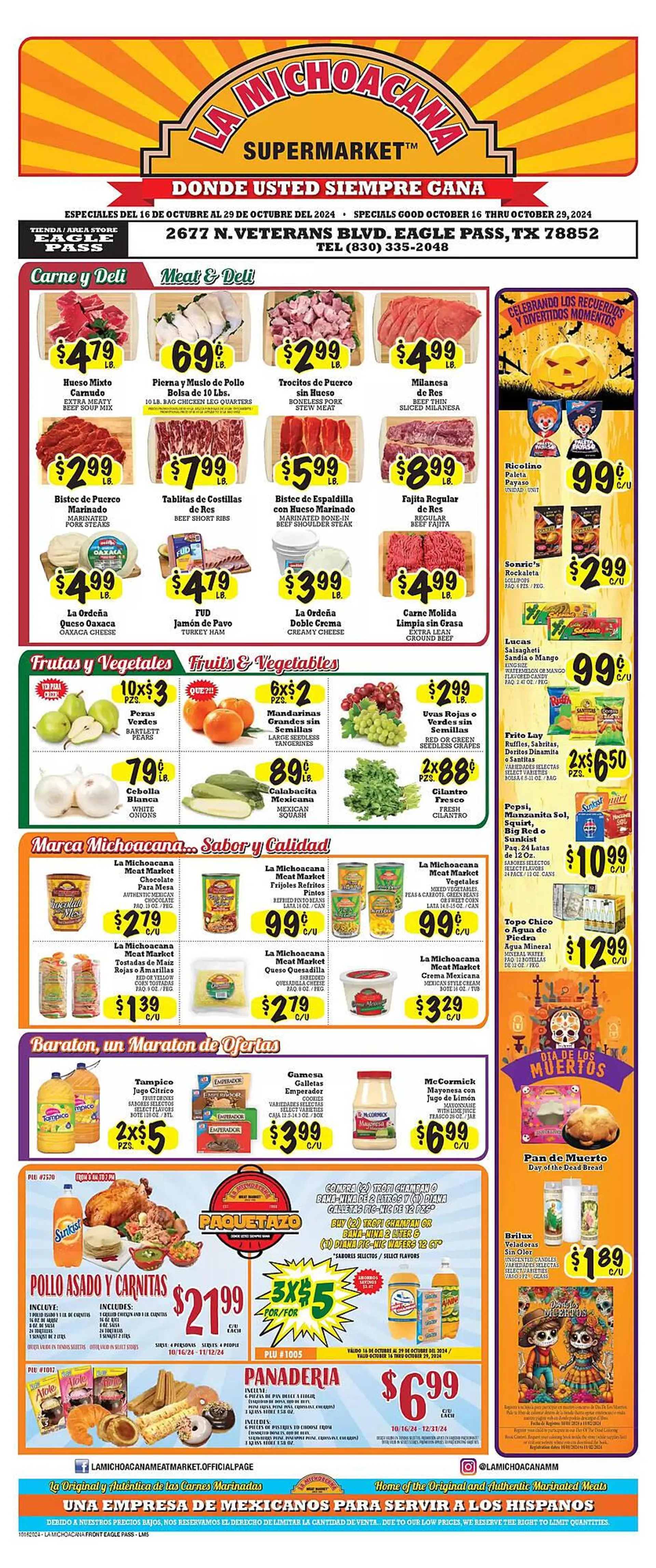 La Michoacana Weekly Ad - 1