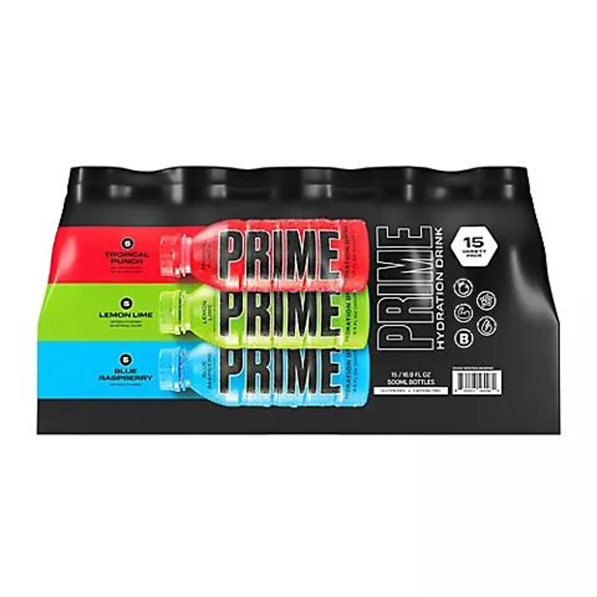 Prime Hydration Drink Variety Pack, 15 pk./16.9 fl. oz.