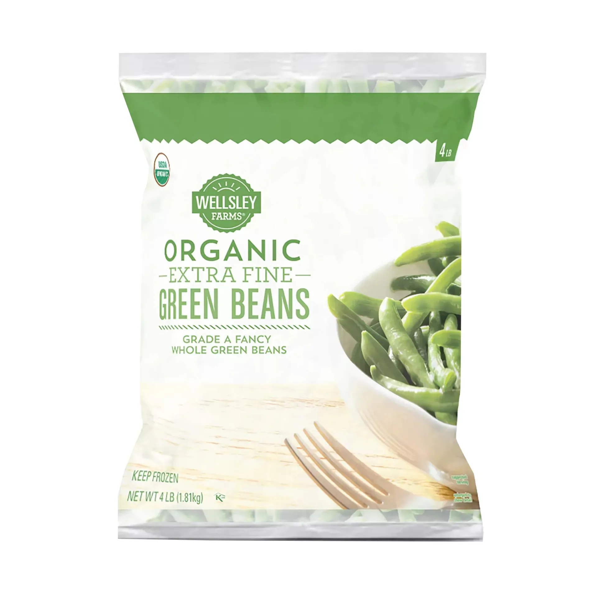 Wellsley Farms Organic Green Beans, 4 lbs.