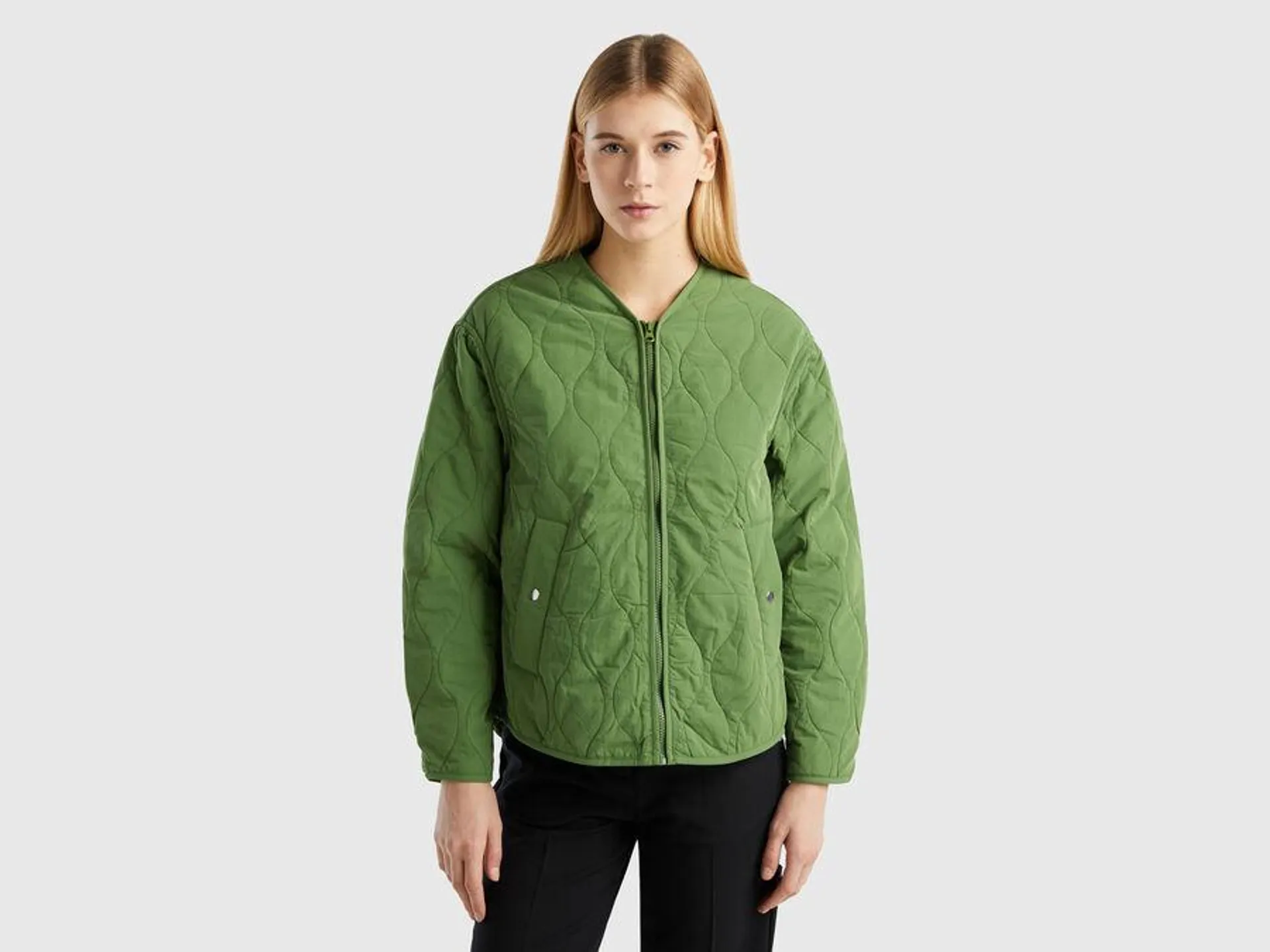 Recycled nylon padded jacket