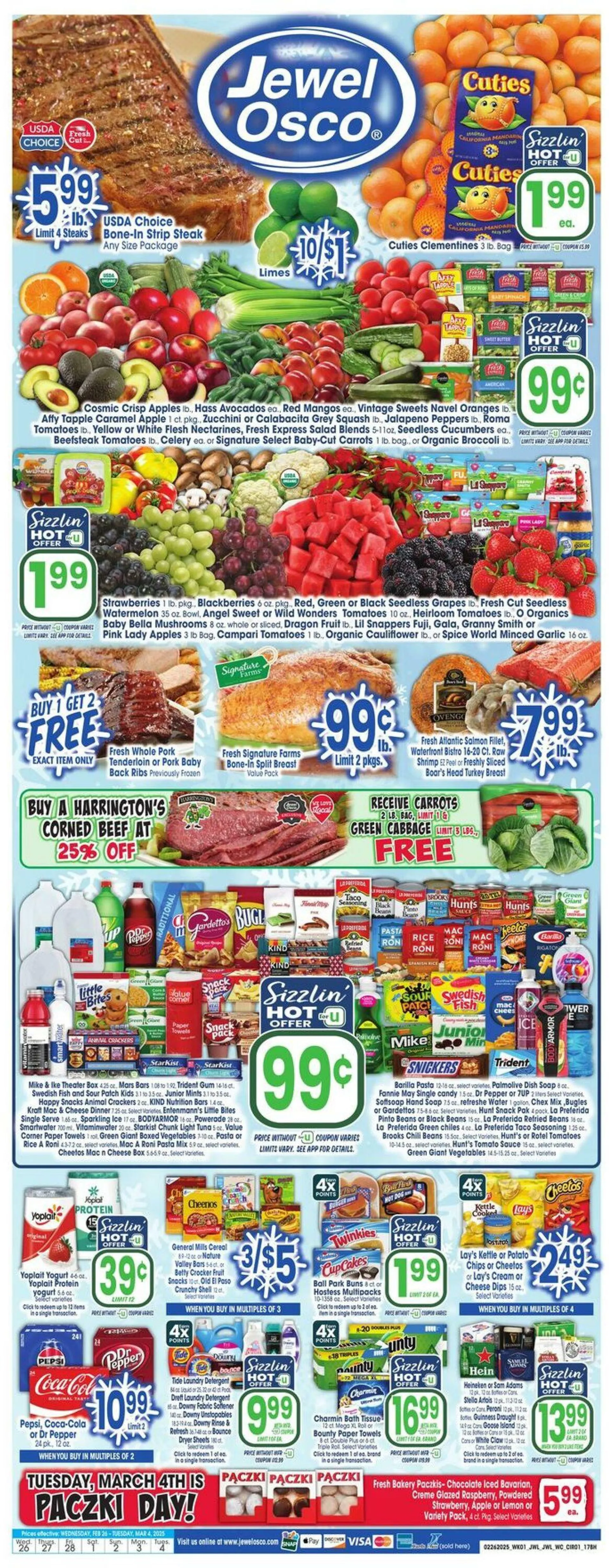 Catálogo de Jewel Osco Current weekly ad 26 de febrero al 4 de marzo 2025 - Página 1