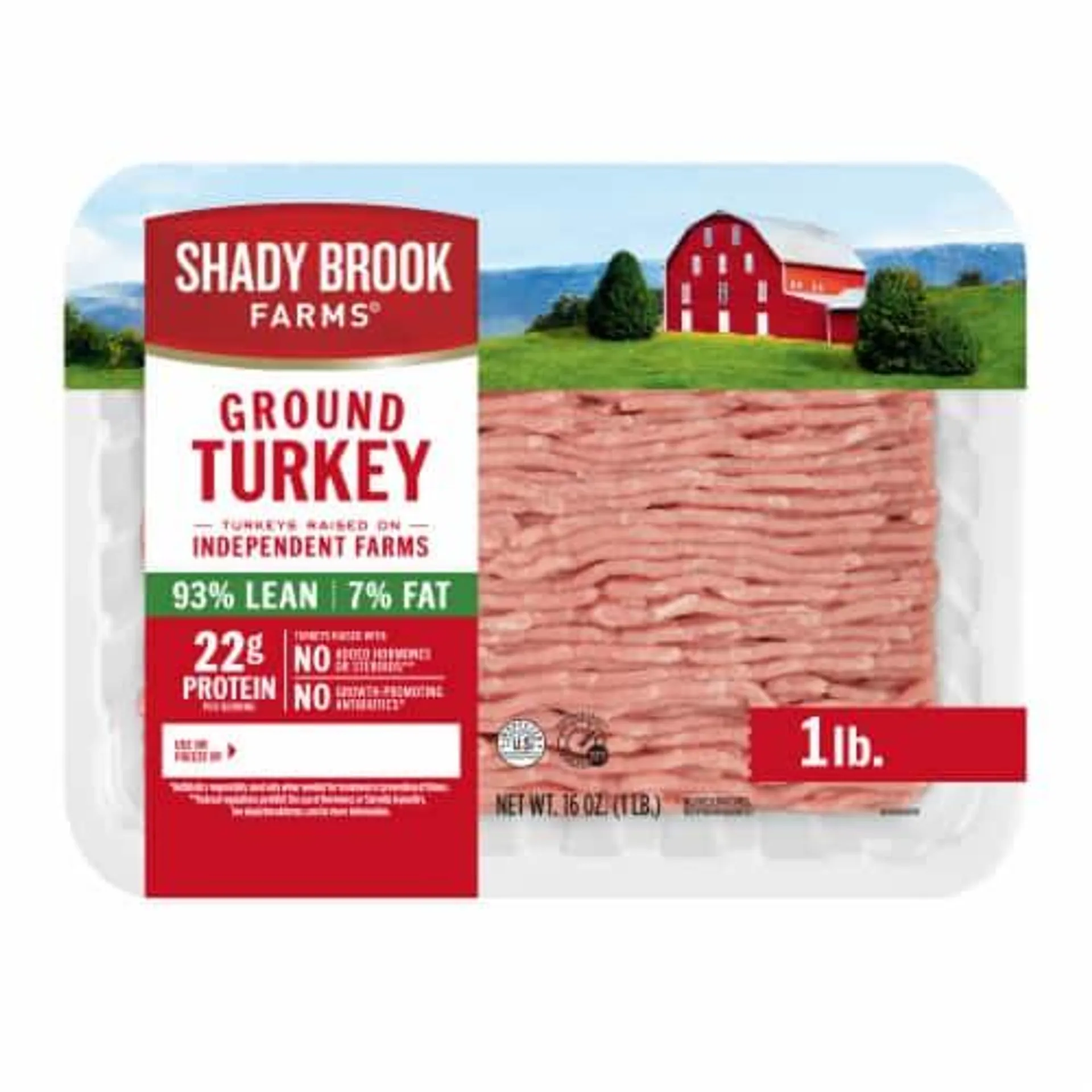 Shady Brook Farms® 93% lean Fat Ground Turkey Tray